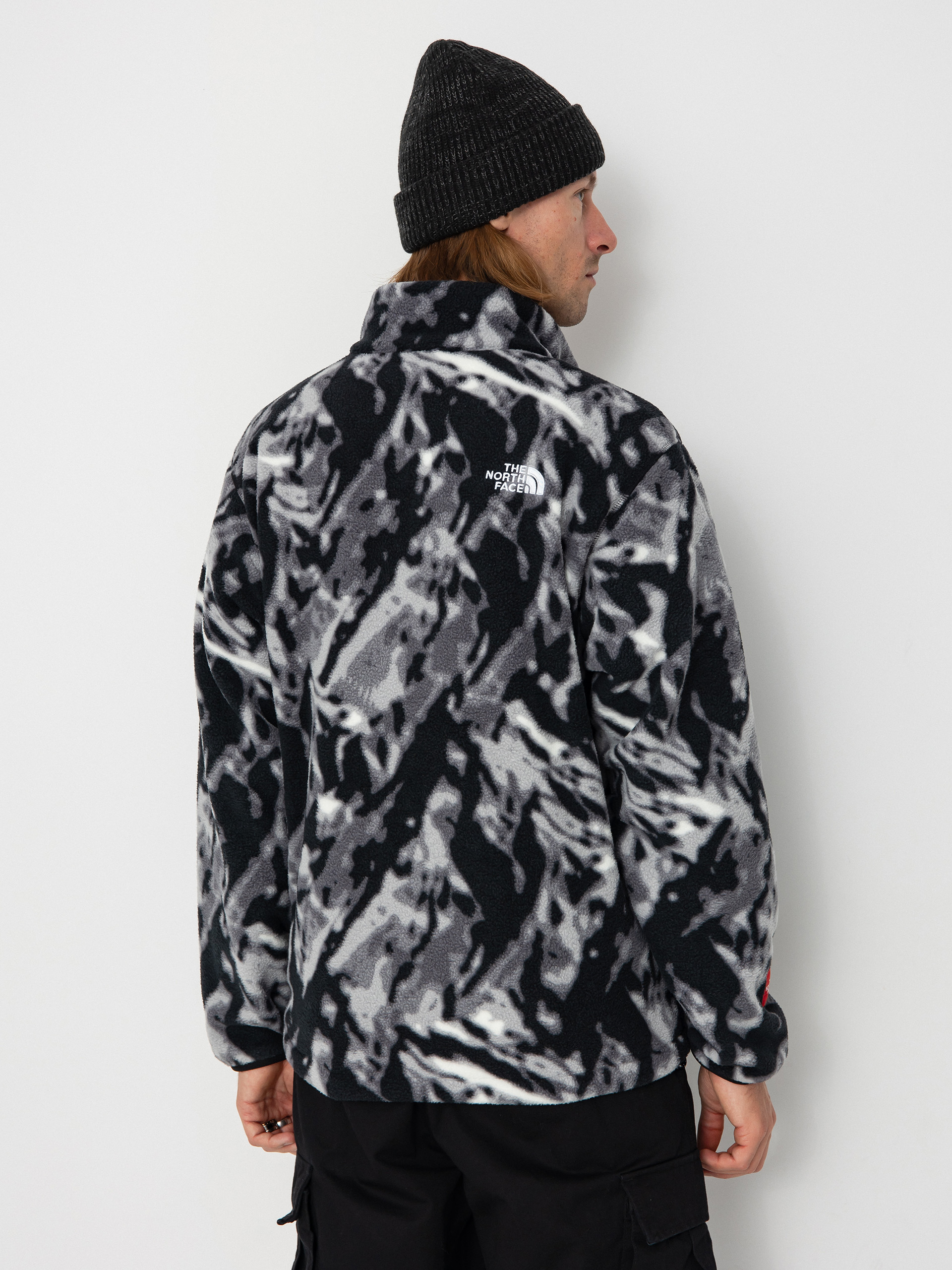 Pentru bărbați Hanorac din fleece The North Face Tnf Fleeski 1/4 Zip (tnf black 3d summit mes)