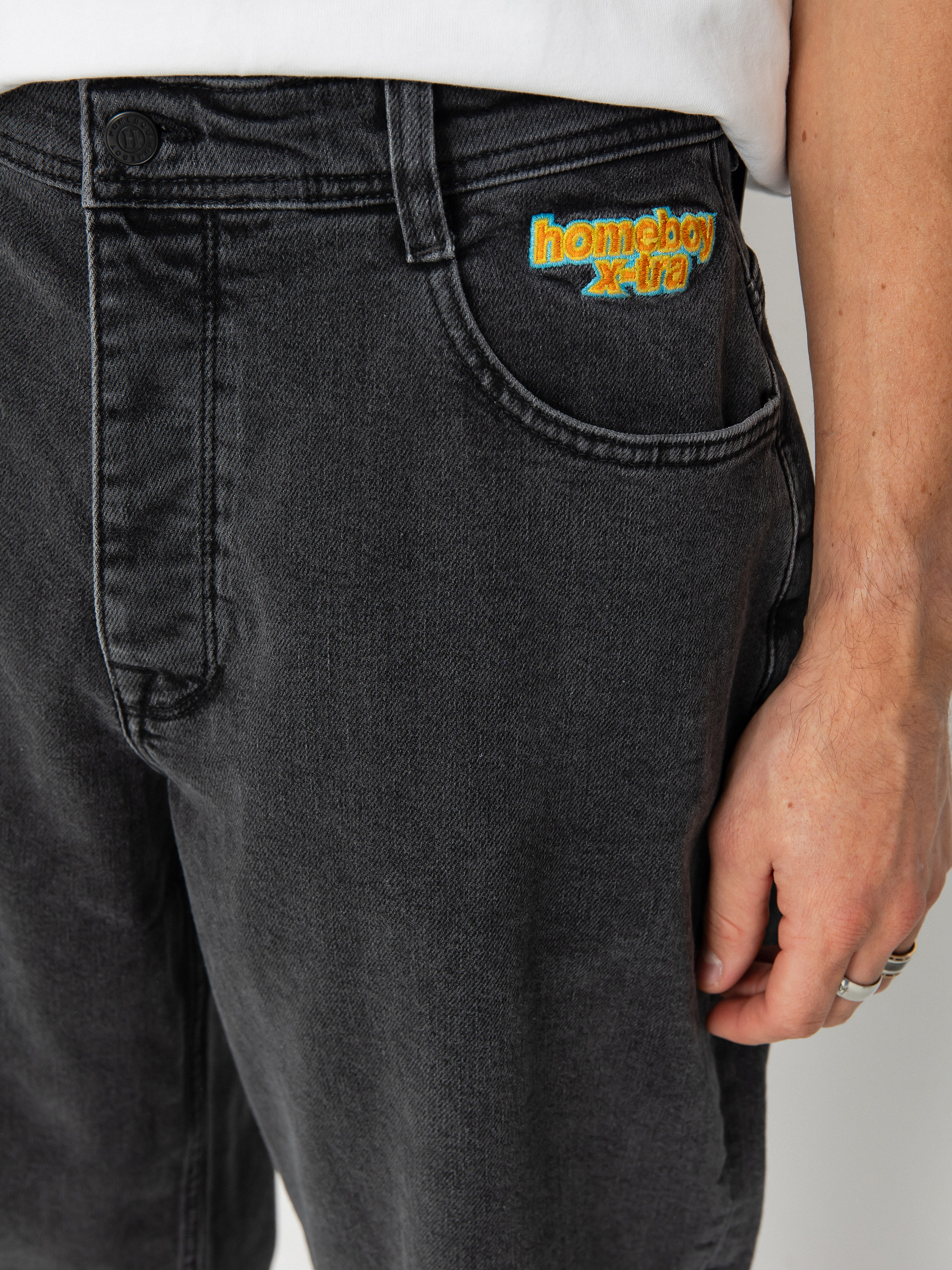 Pantaloni Homeboy X Tra Monster Pencil Denim (washed grey)