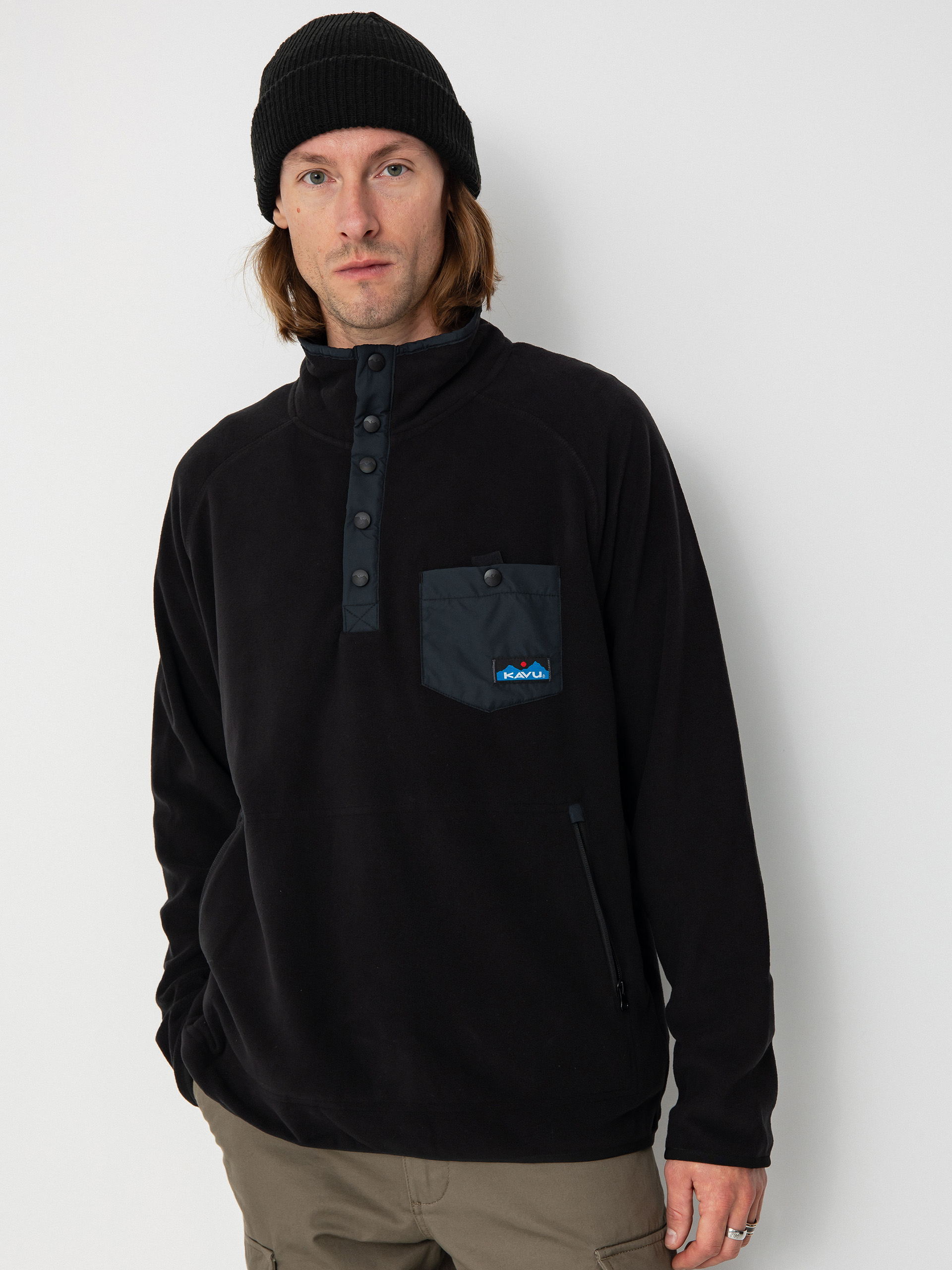 Hanorac din fleece Kavu Teannaway (black)