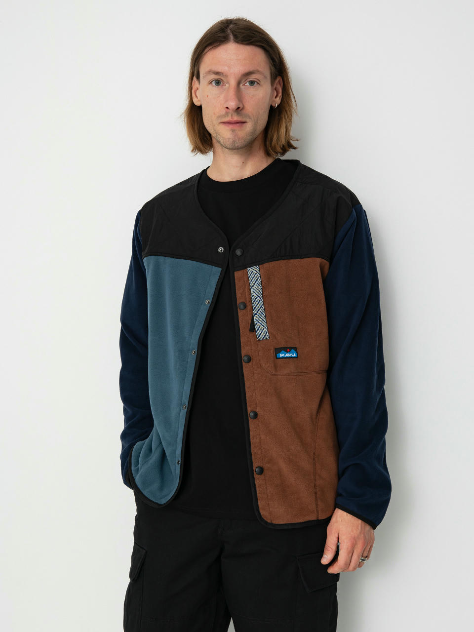 Hanorac din fleece Kavu Brudenell (clean slate)