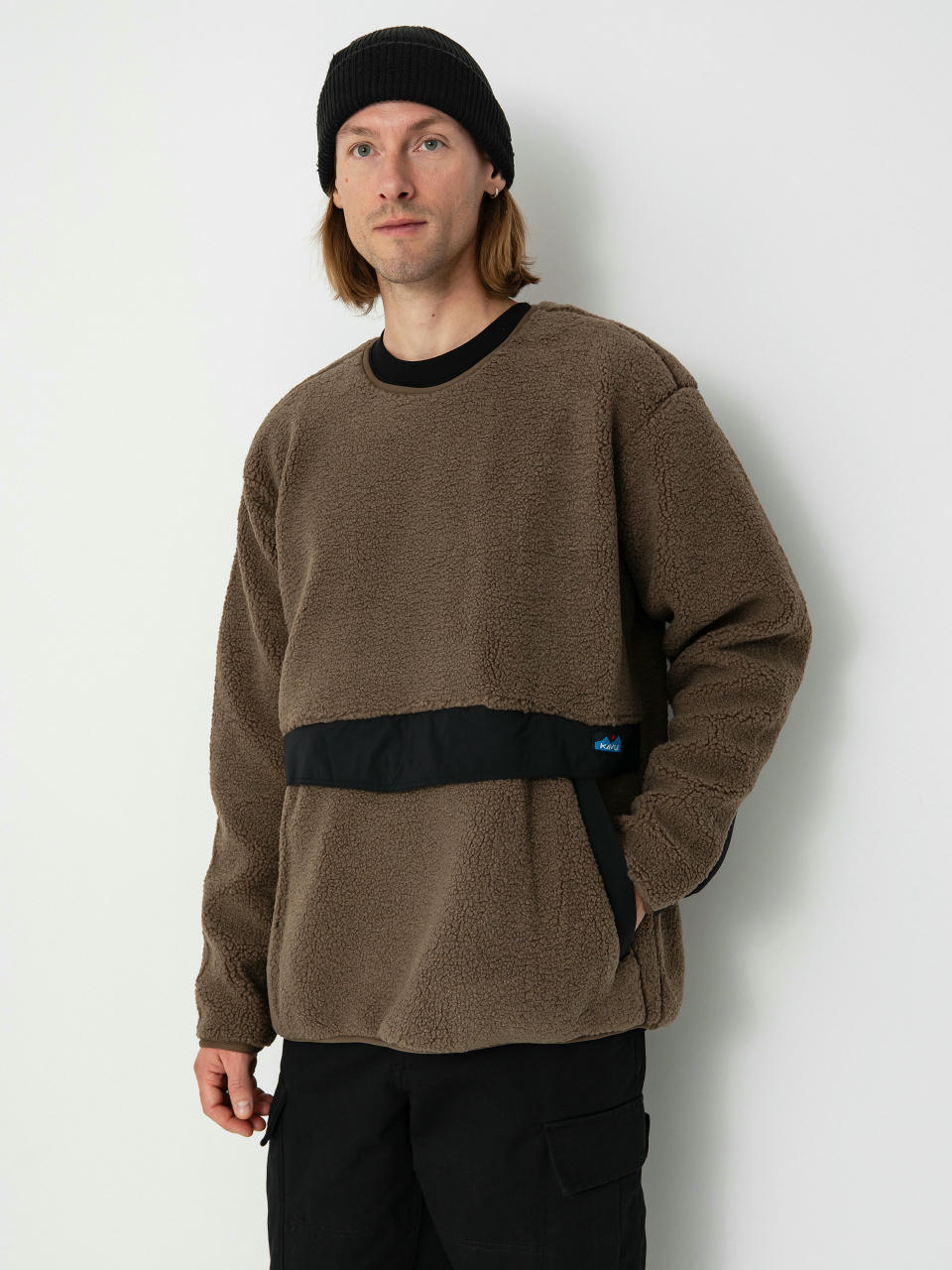 Pentru bărbați Hanorac din fleece Kavu Port Pullover (walnut)