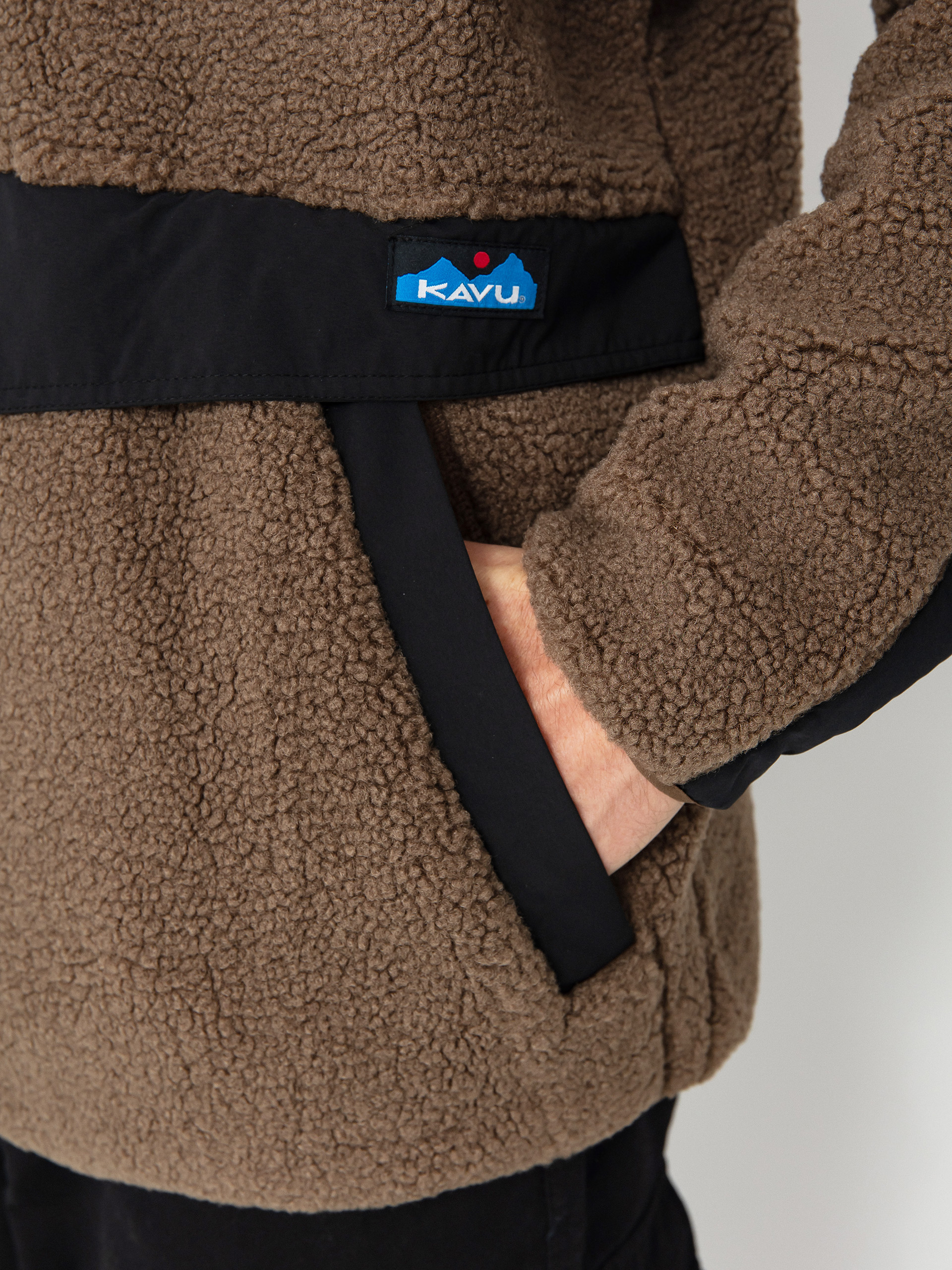 Pentru bărbați Hanorac din fleece Kavu Port Pullover (walnut)