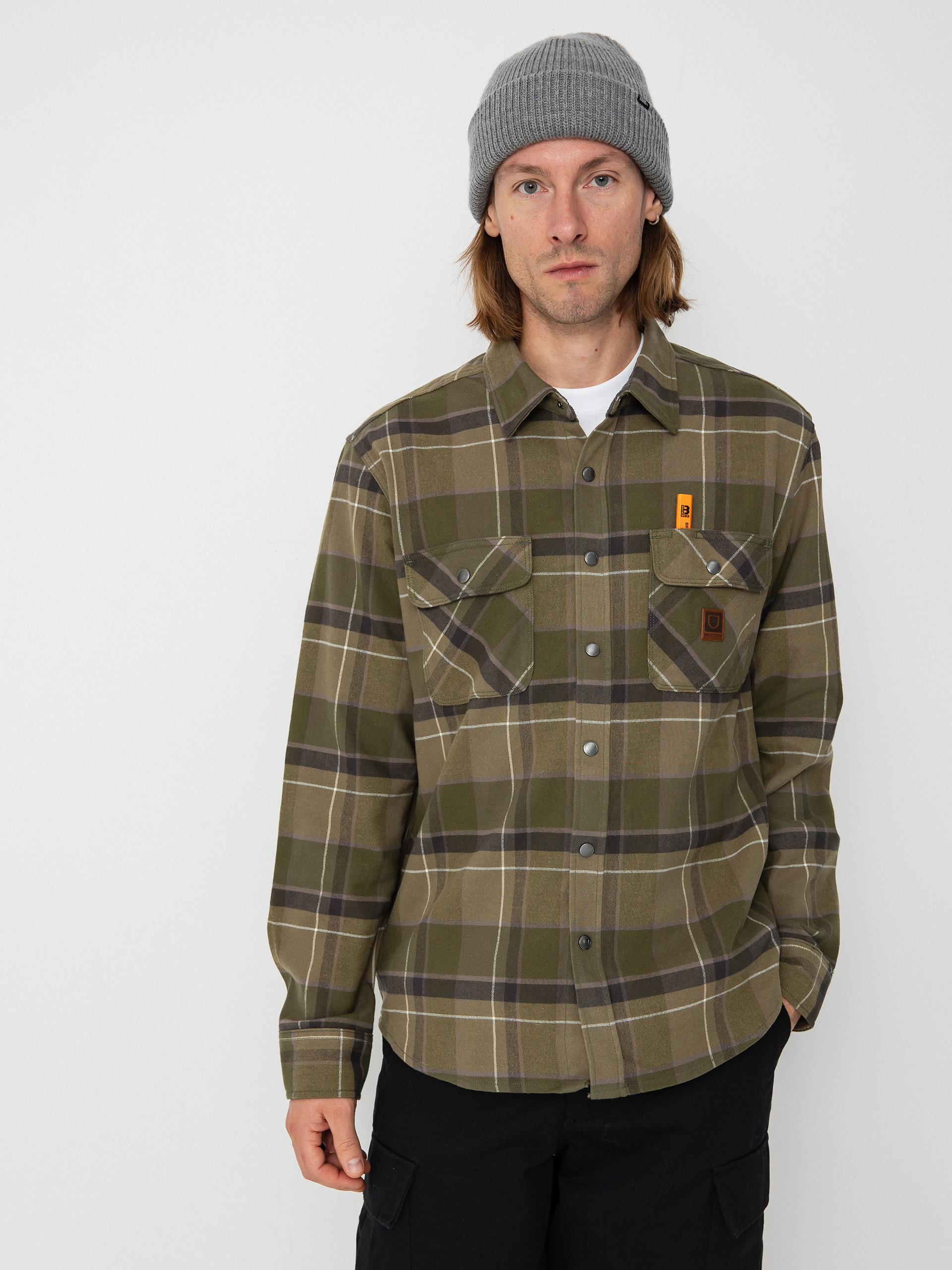 Cu0103mau0219u0103 Brixton Builders Bowery Str Wr Ls (dill/olive surplus/washed blac)
