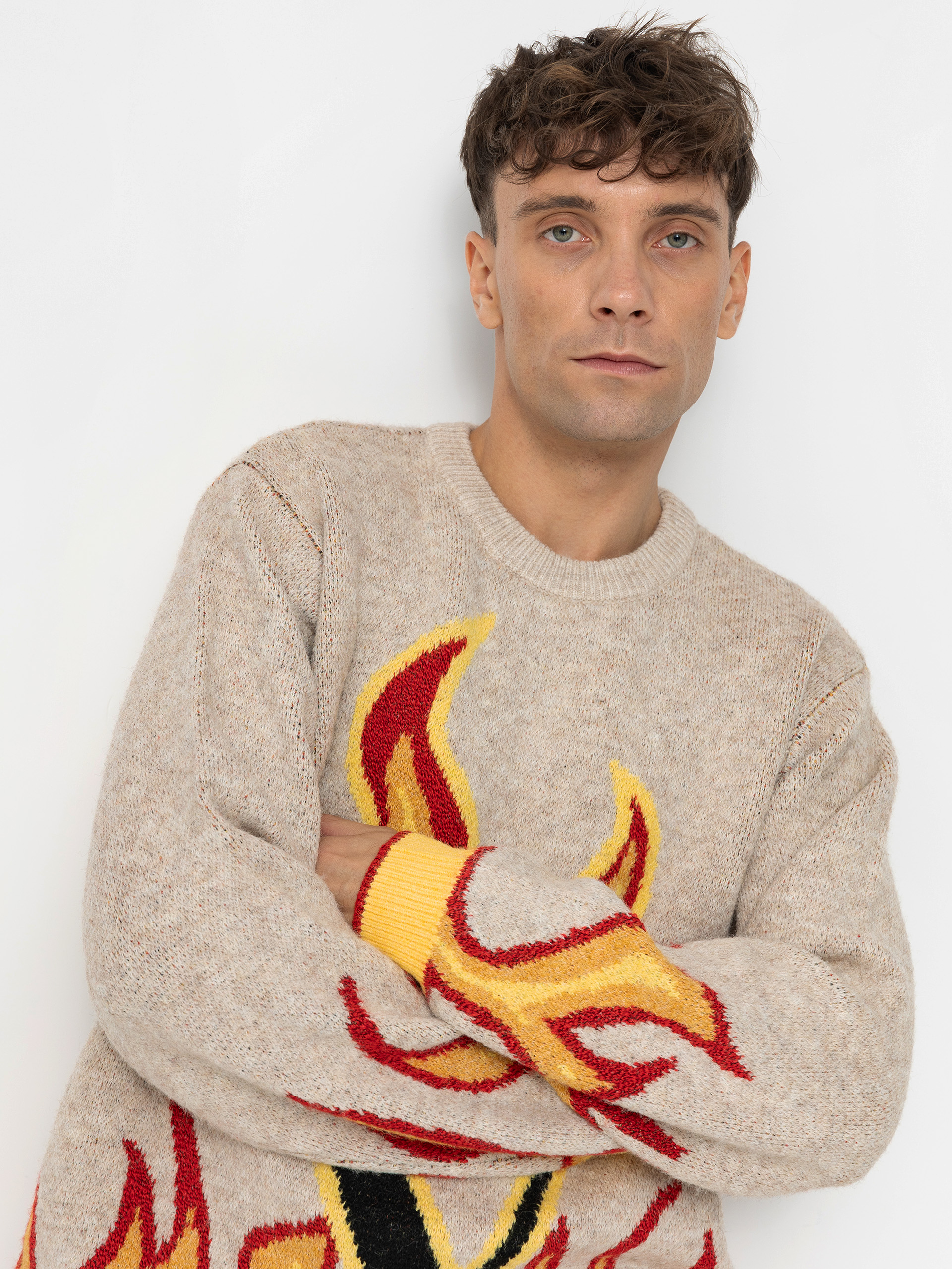 Pulover Volcom Fergadelic (dirty white)