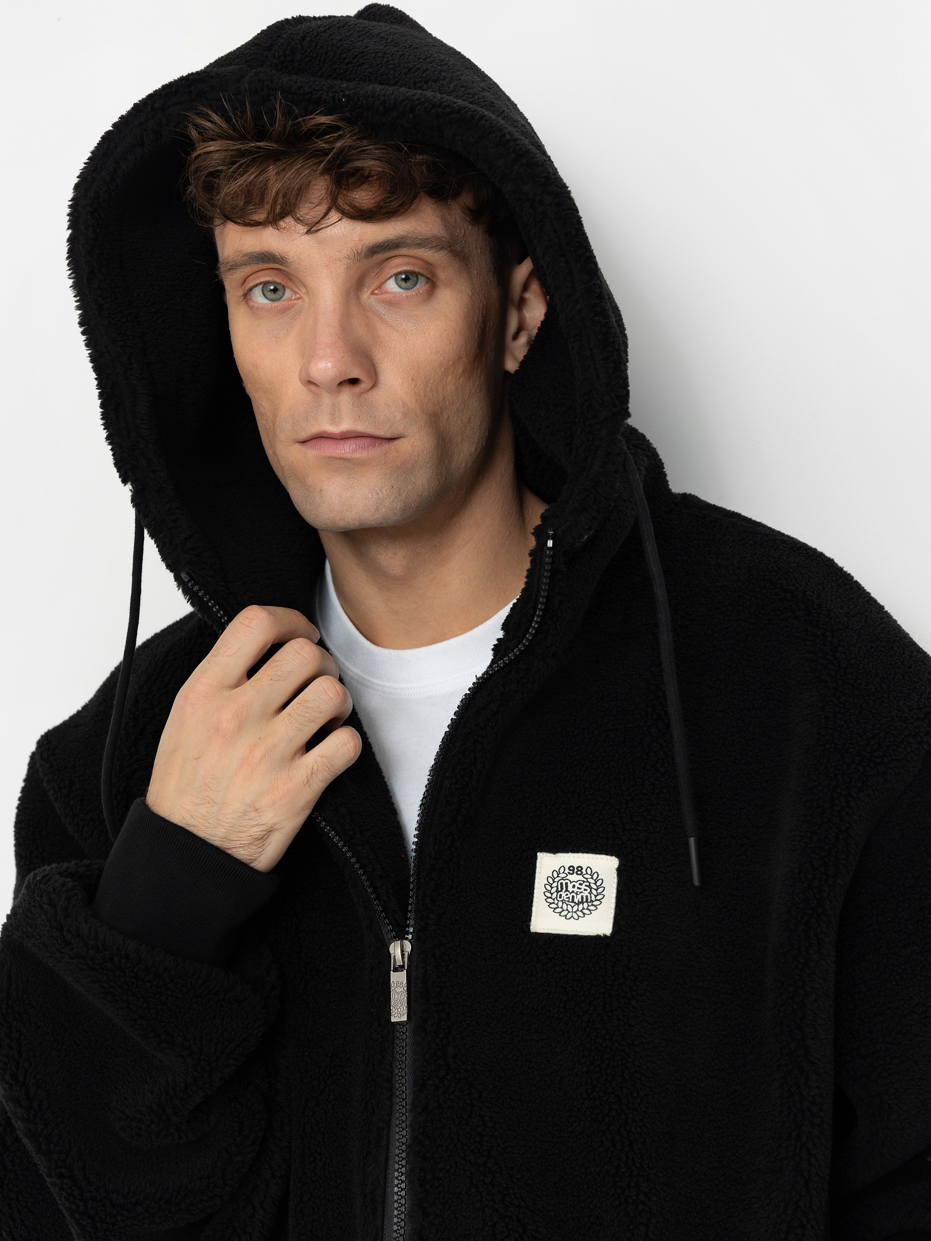 Geacă MassDnm Patch Teddy Zip Hoody (black)