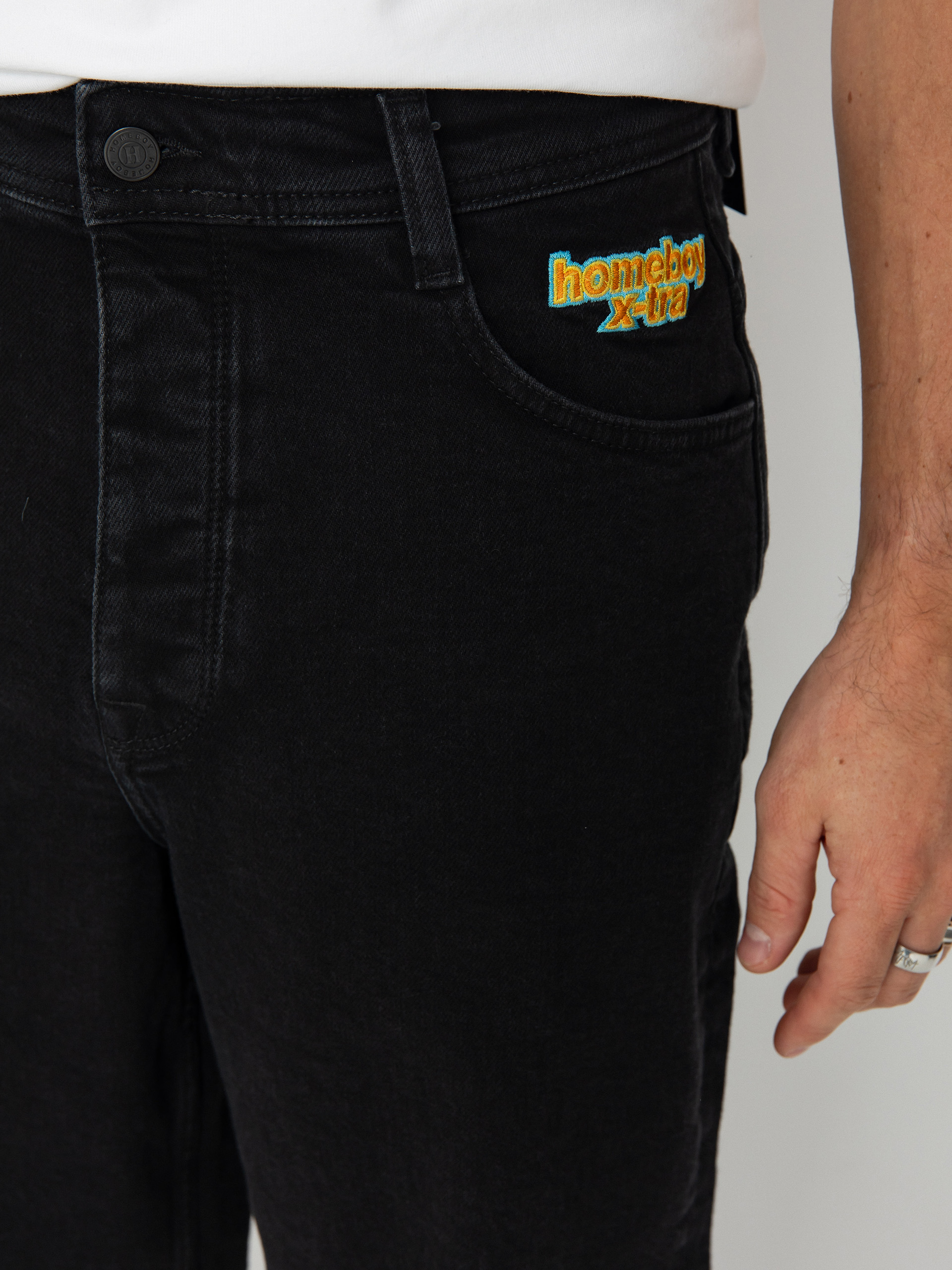 Pantaloni Homeboy X Tra Baggy Denim (washed black)