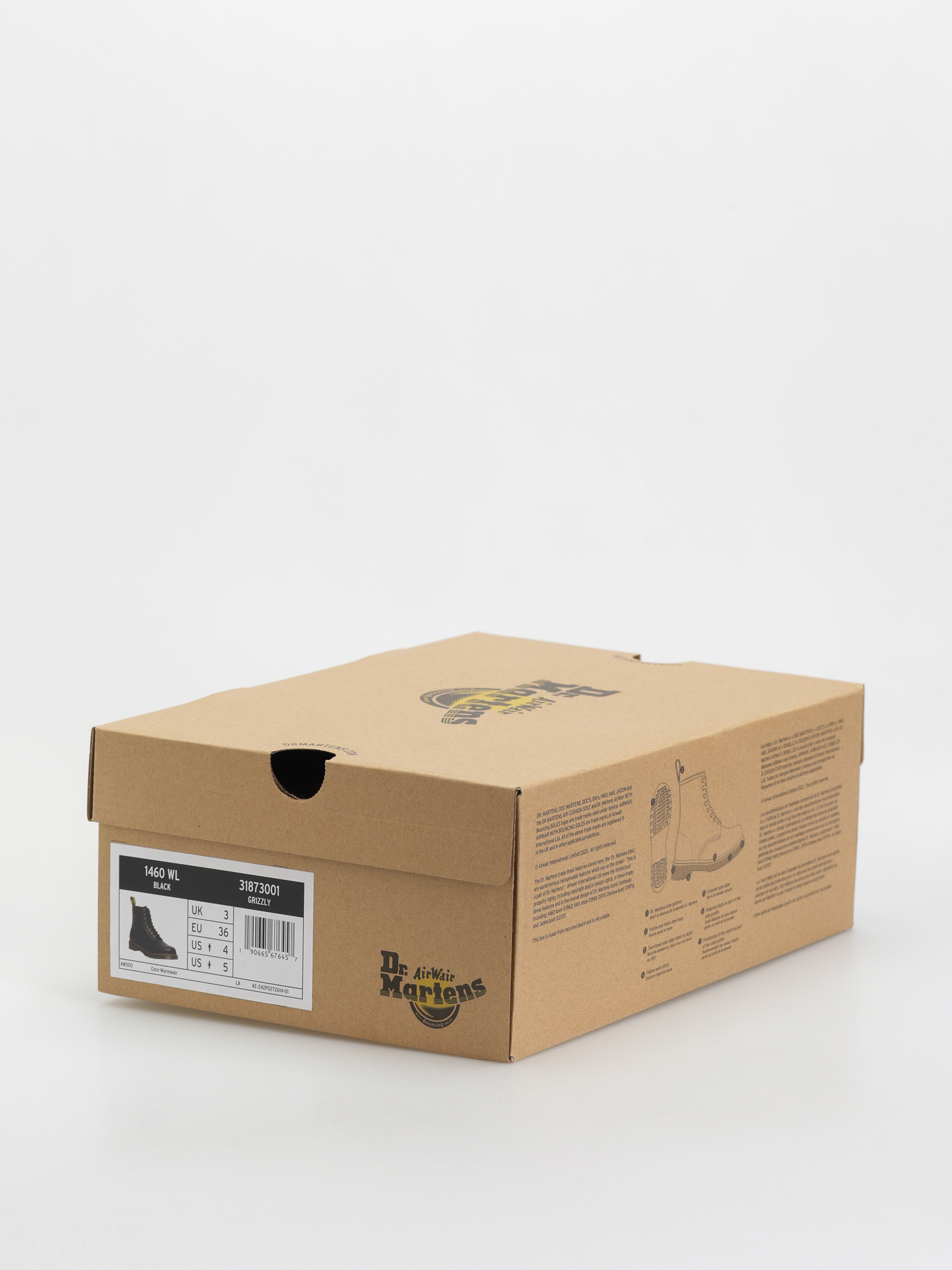 Pantofi Dr. Martens 1460 WL Wmn (black grizzly)