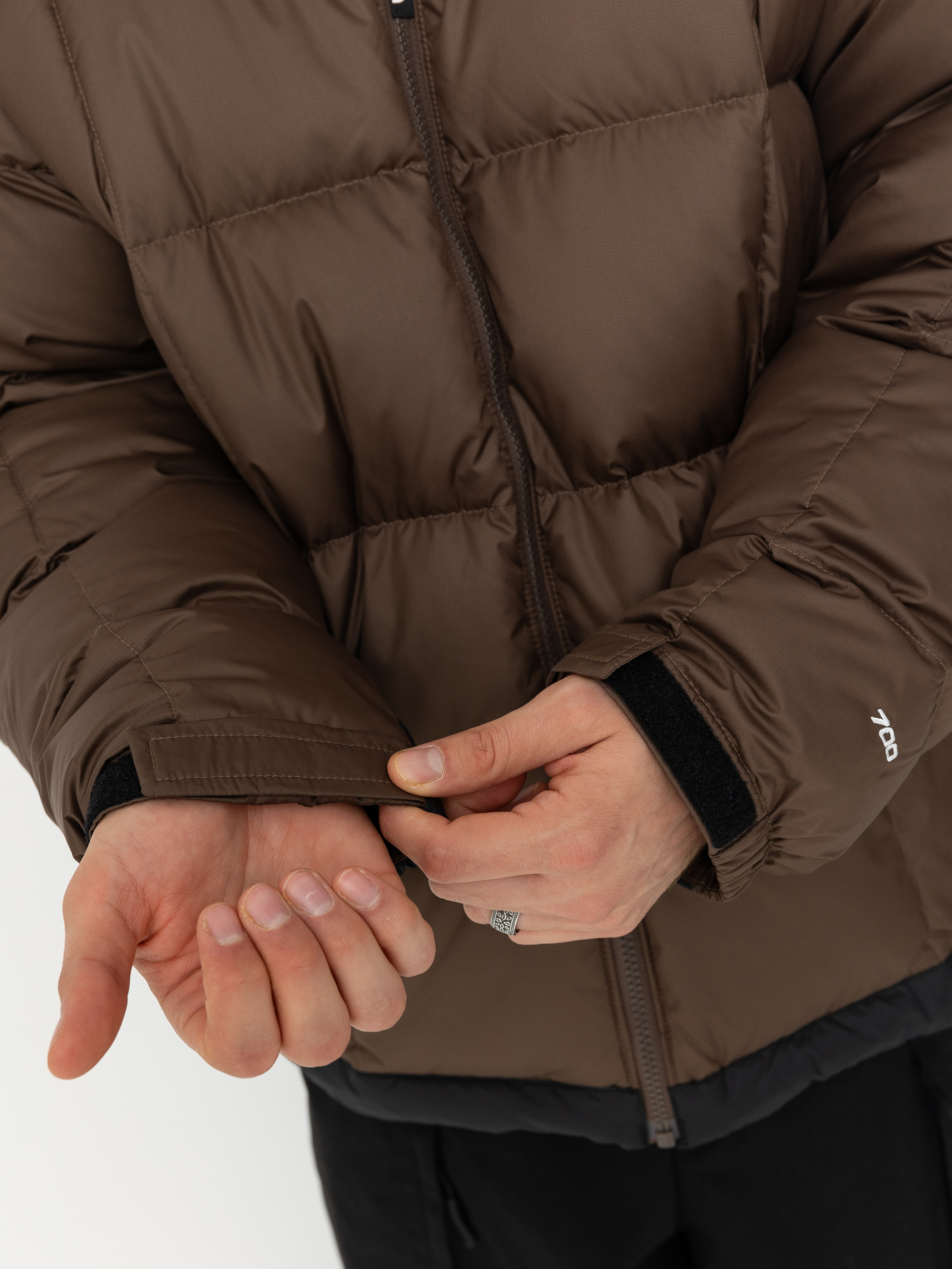 Geacă The North Face Lhotse Hooded - maro (smokey brown)