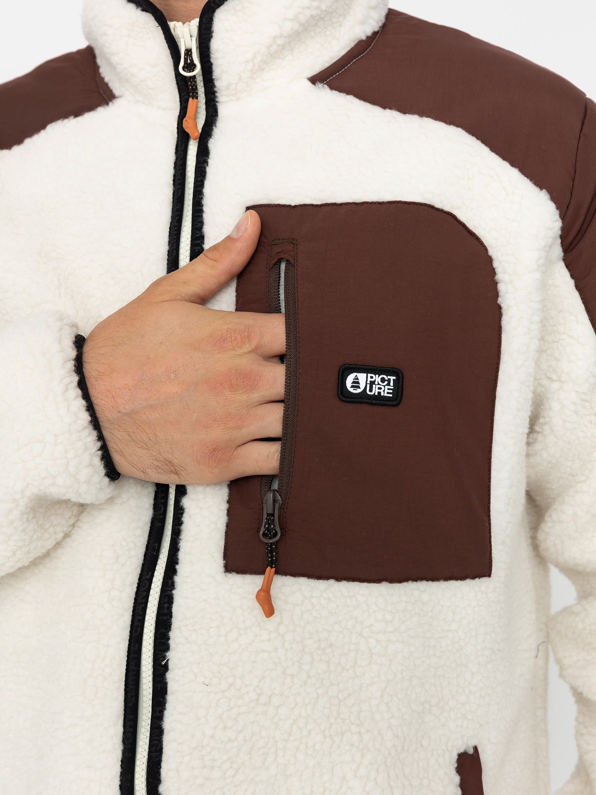 Pentru bărbați Hanorac din fleece Picture Quilchena (tofu chicory coffee)