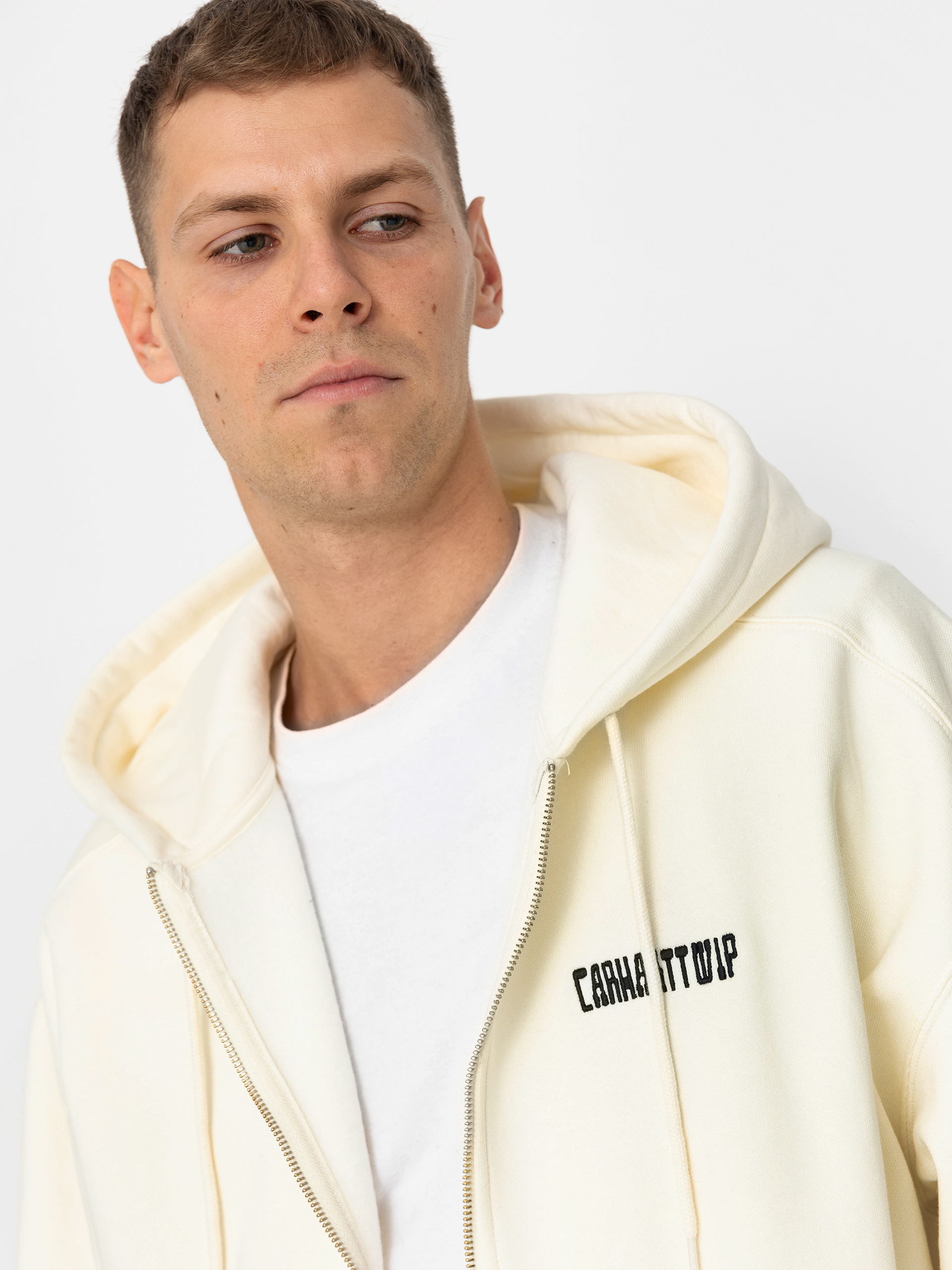 Hanorac cu glugă Carhartt WIP Think Tank ZHD (wax/black)