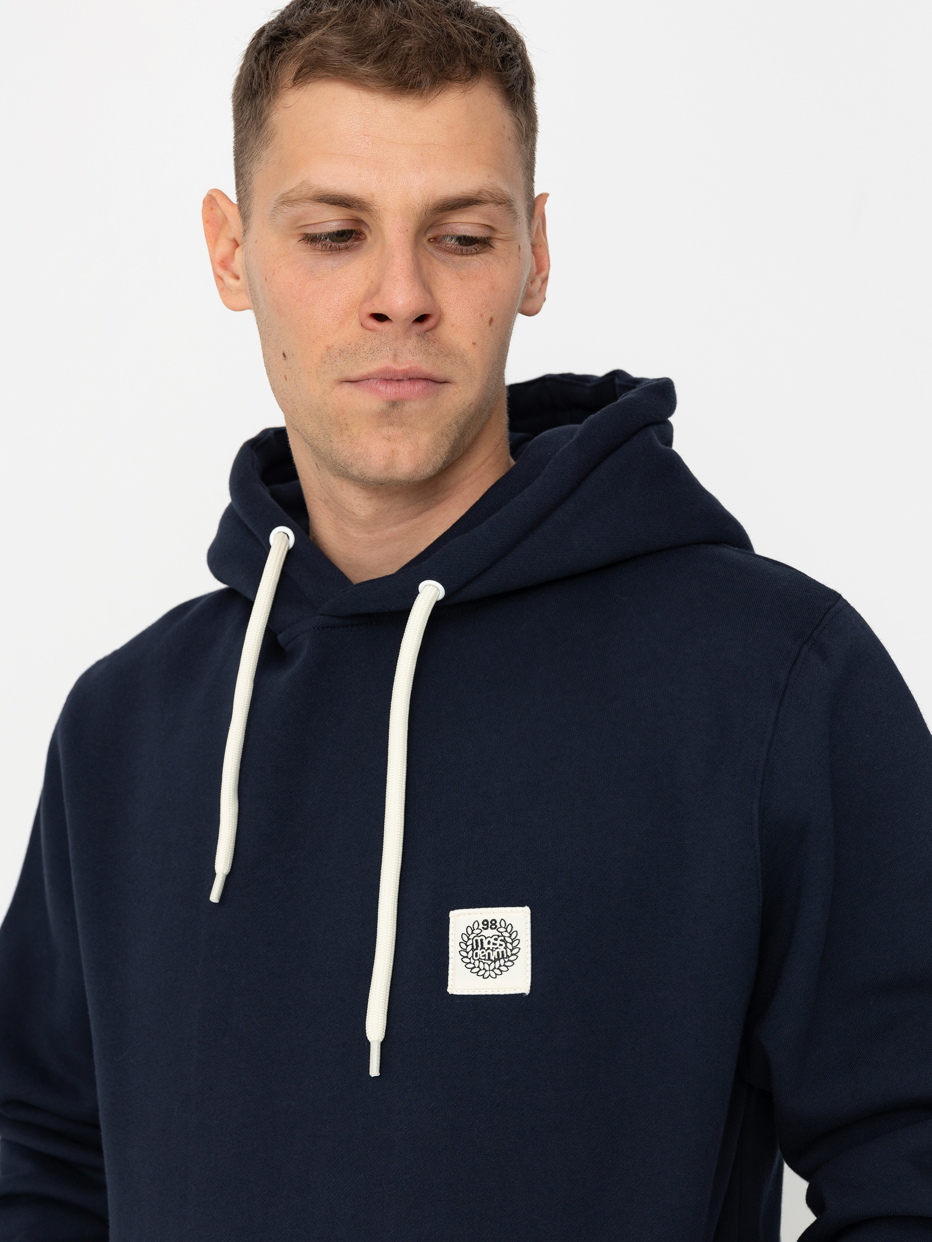 Hanorac cu glugă MassDnm Patch HD (navy)