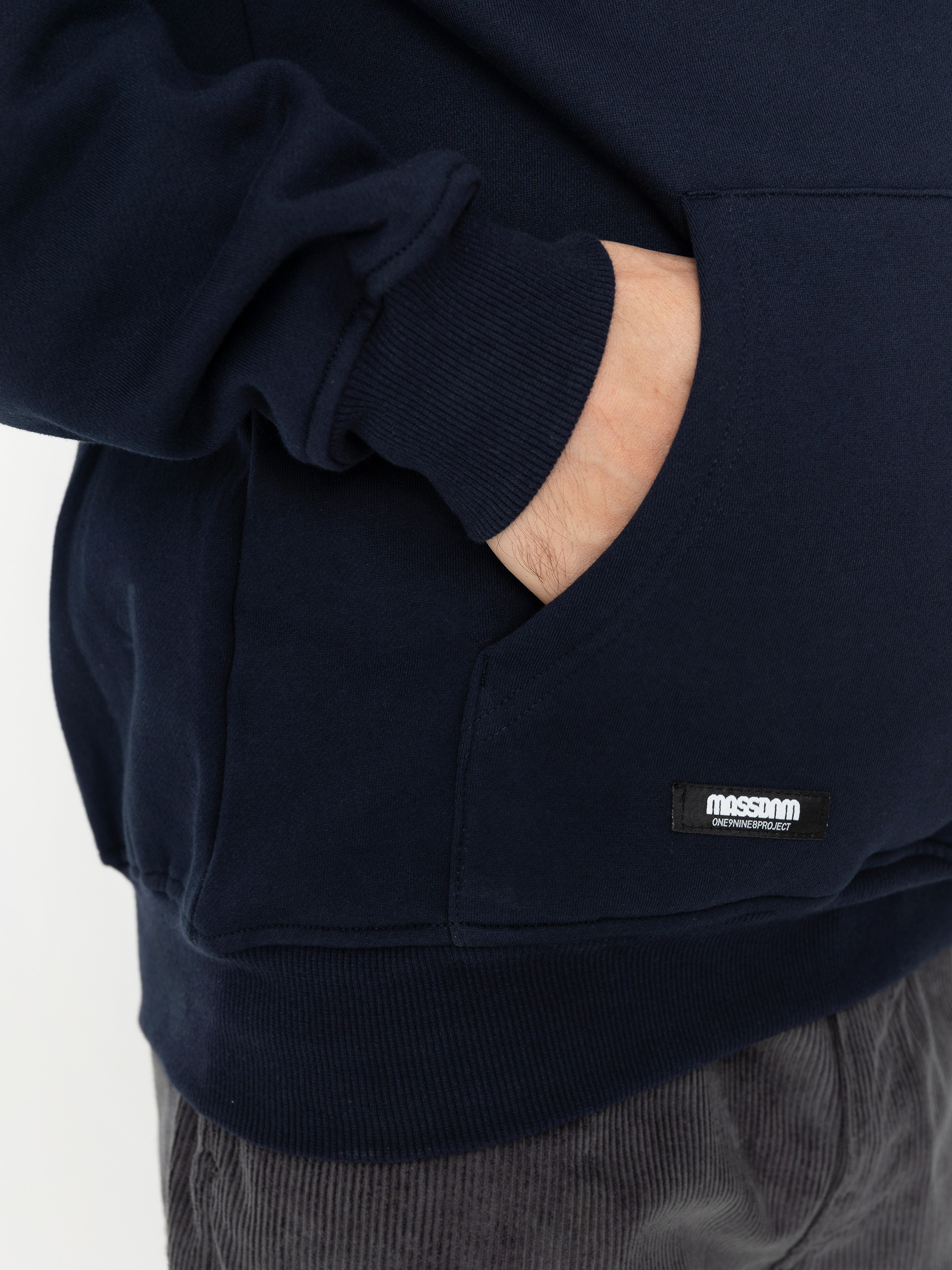 Hanorac cu glugă MassDnm Patch HD (navy)