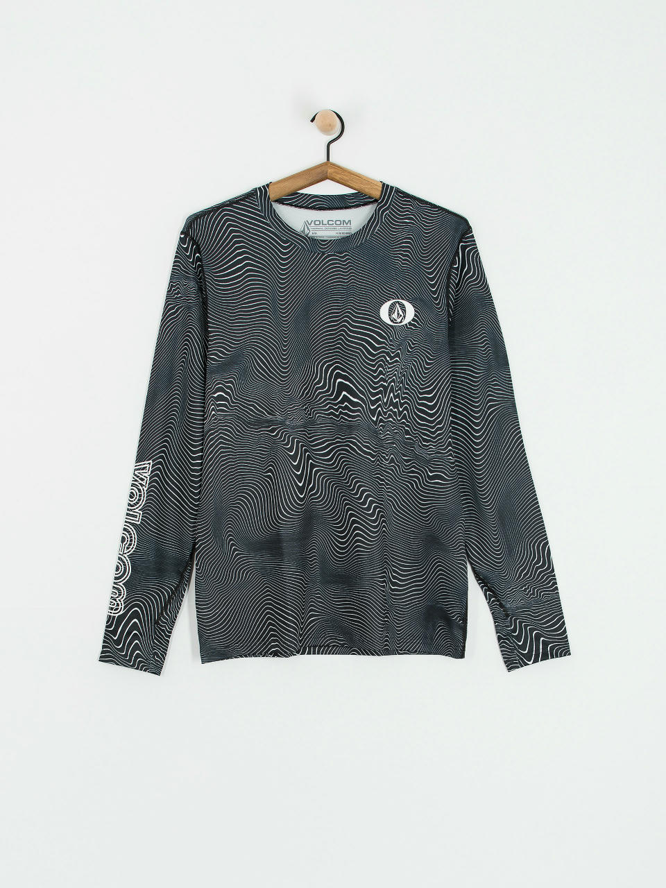 Pentru bărbați Longsleeve Volcom M V Science Crew (black print)