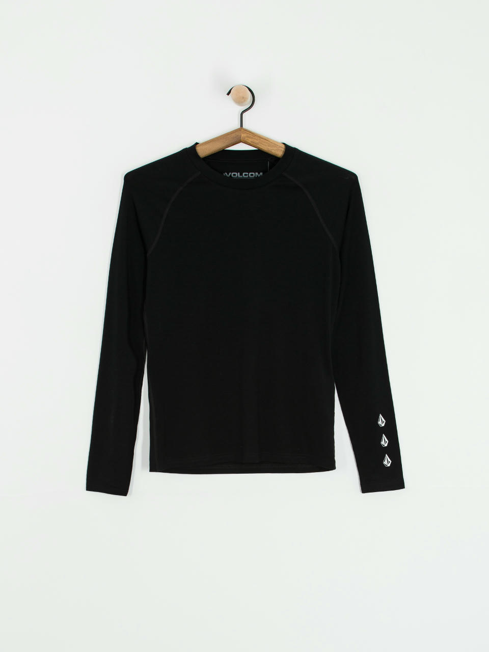 Pentru femei Longsleeve Volcom Merino Blend Crew (black)