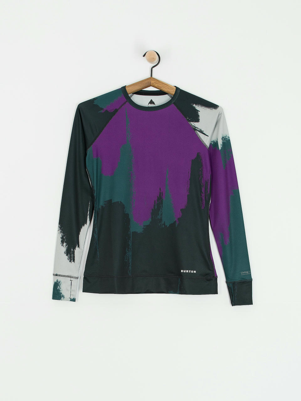 Pentru femei Longsleeve Burton Lightweight X Crew (silver sconce/forest chalk)