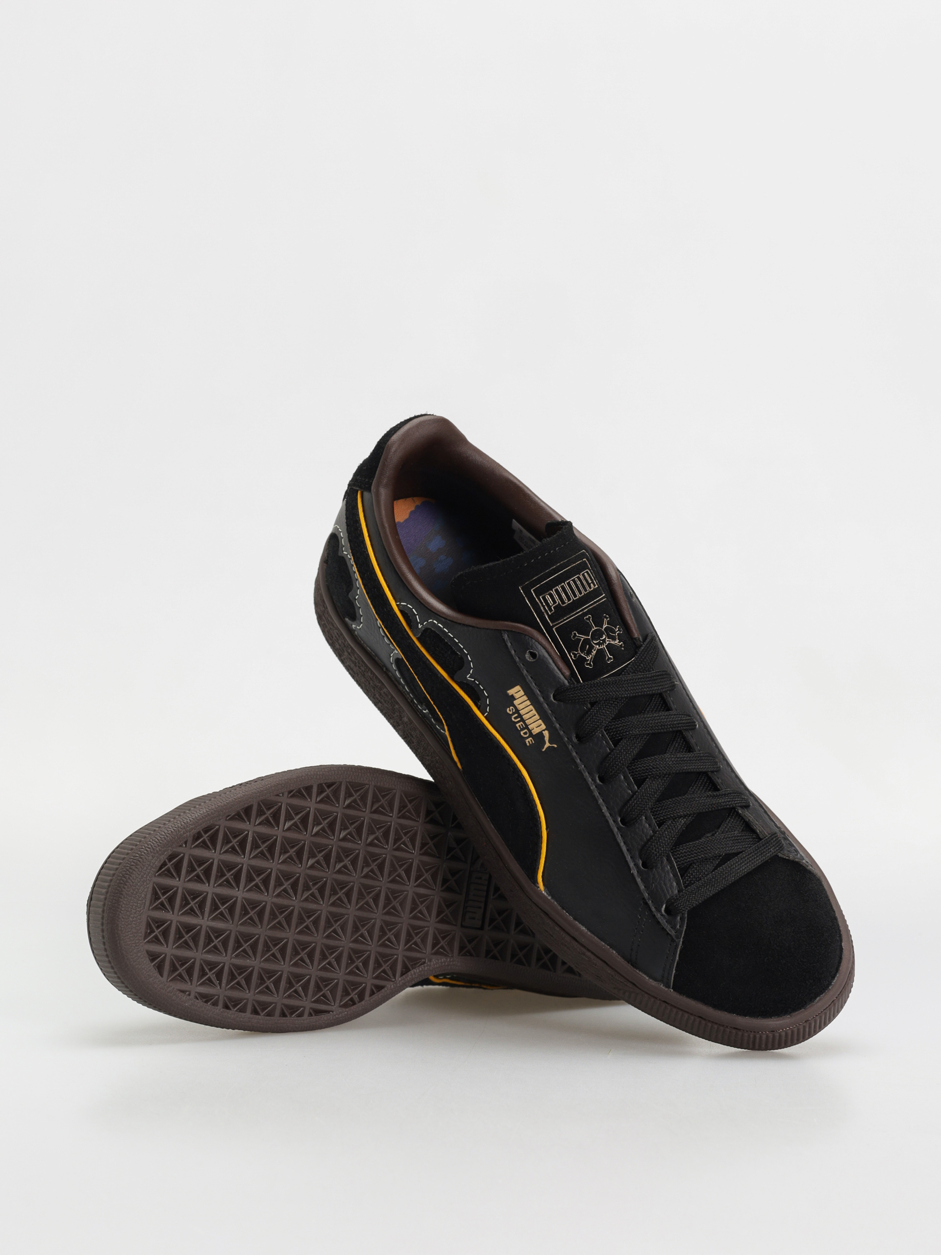 pp-「p」 Pantofi Puma X One Piece Suede 4 - negru (puma black dark chocol)
