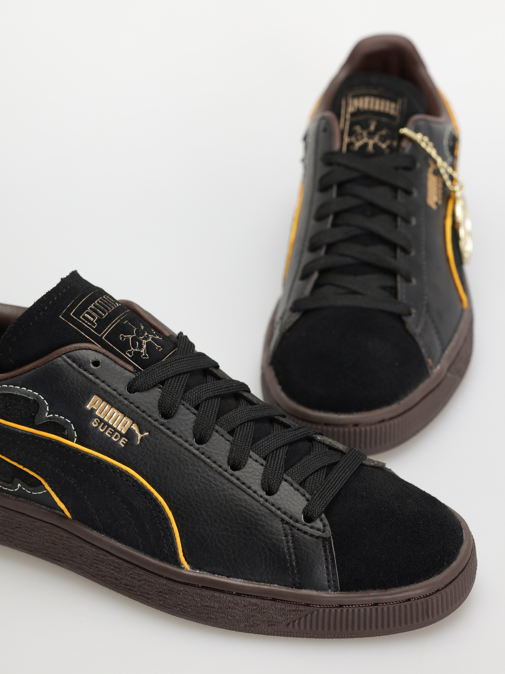 Pantofi Puma X One Piece Suede 4 - negru (puma black dark chocol)