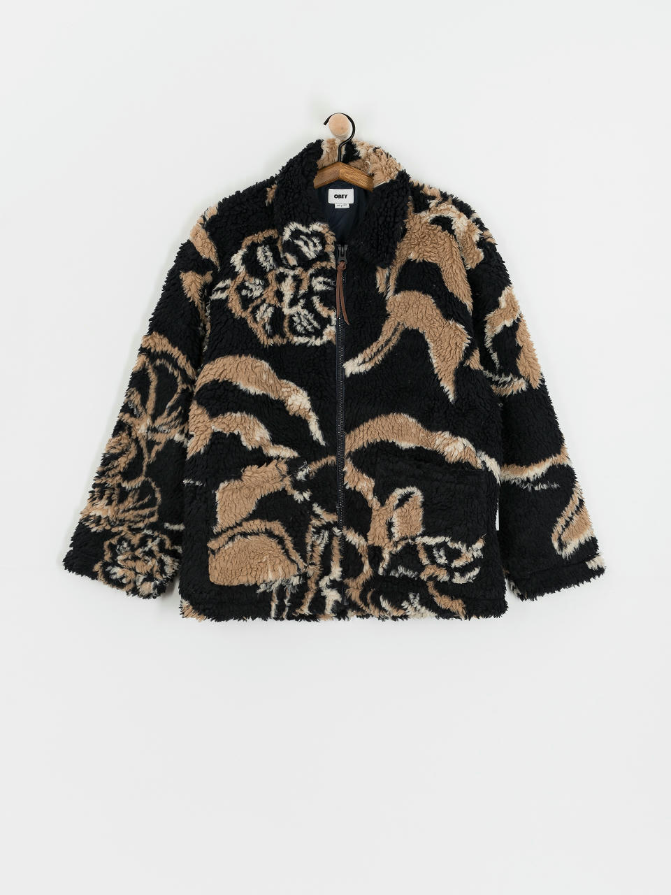 Geacă OBEY Mushroom Sherpa (dark navy multi)