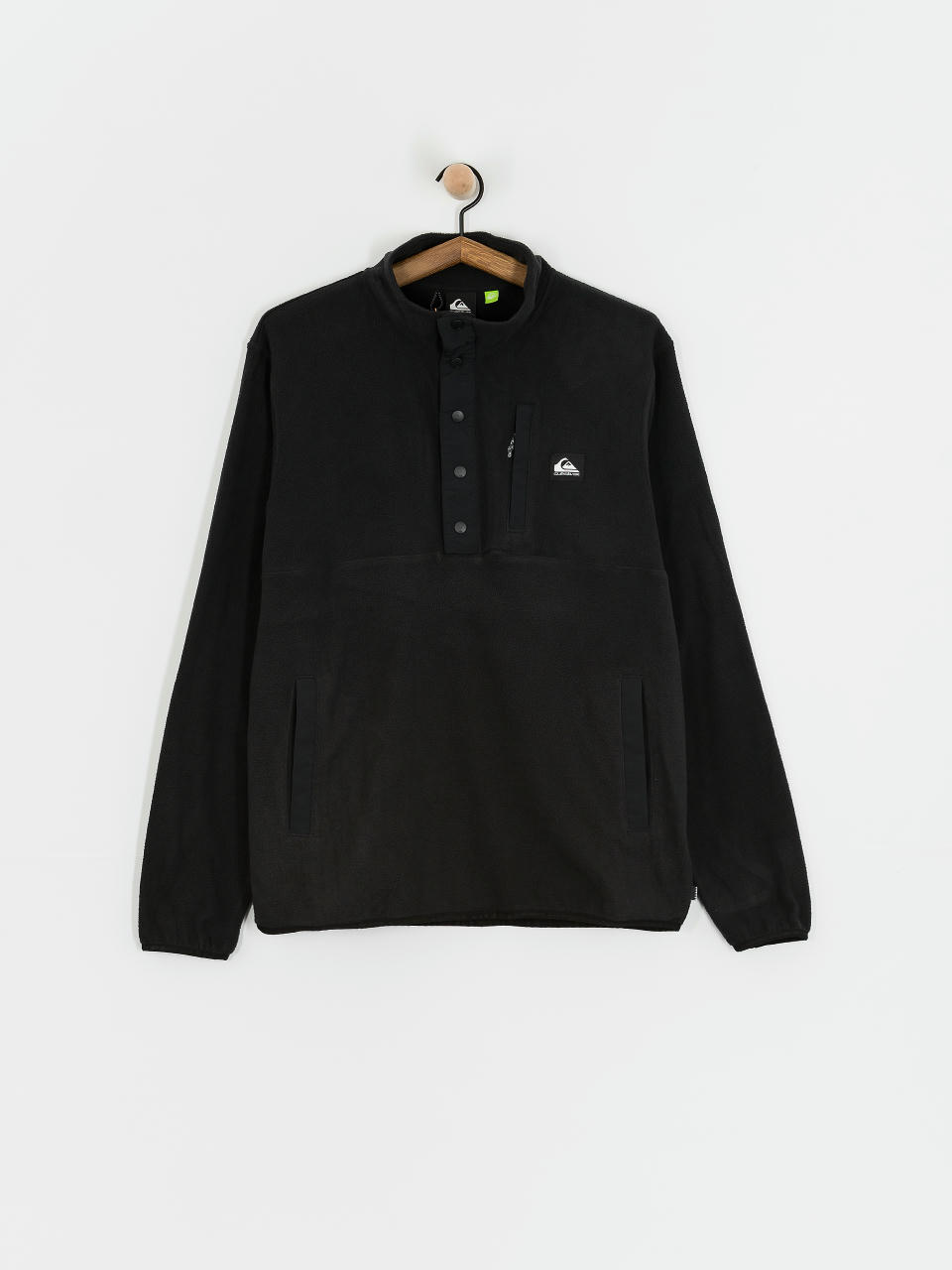 Hanorac din fleece Quiksilver No Destination 2 Half Snap (black)