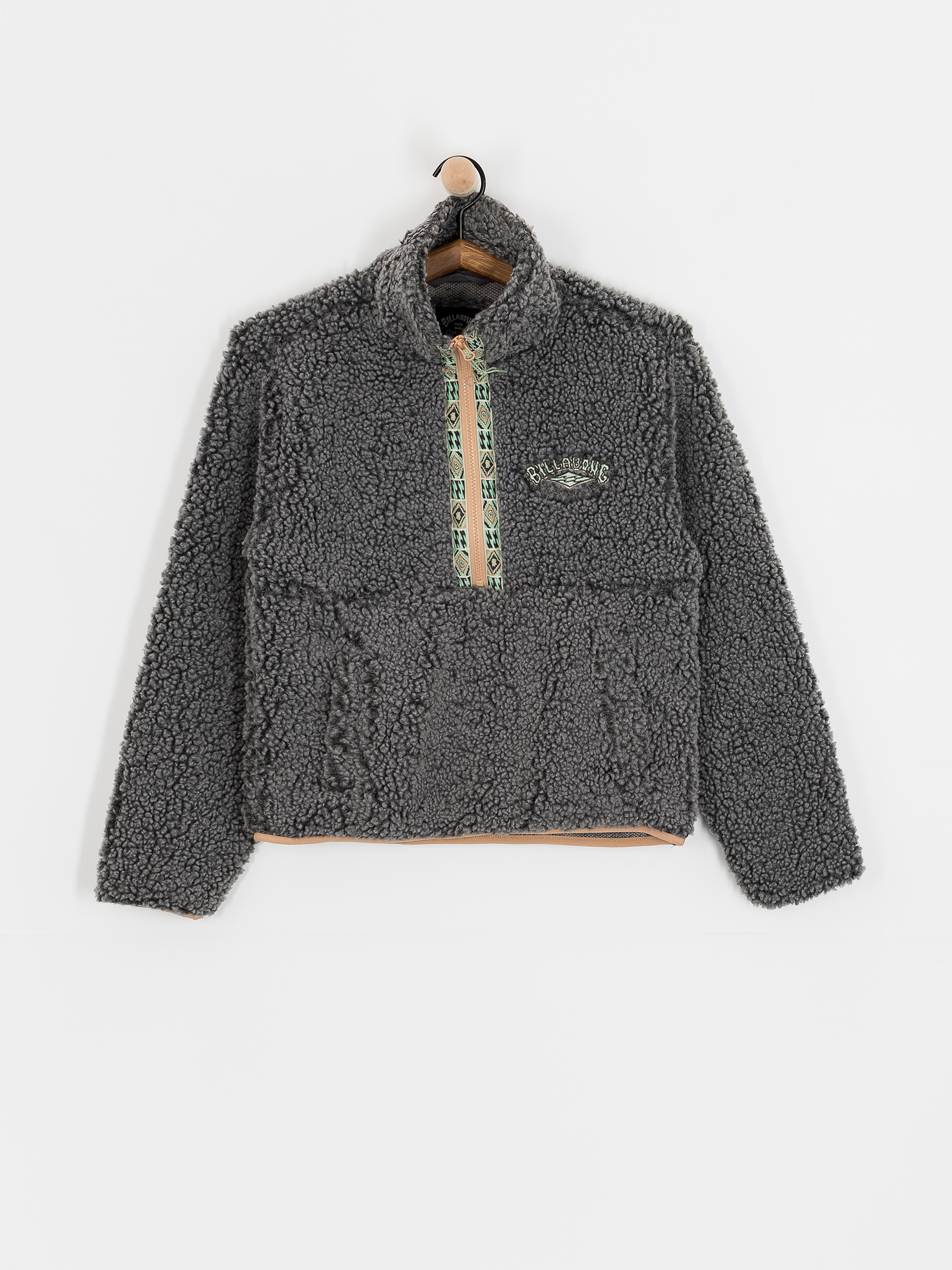 Pentru femei Hanorac din fleece Billabong Horizon Mock Neck (charcoal)