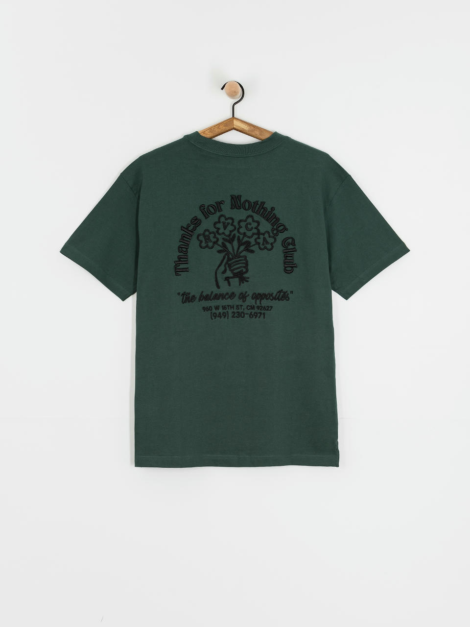 Tricou RVCA Thanks For Nothing (hunter green)