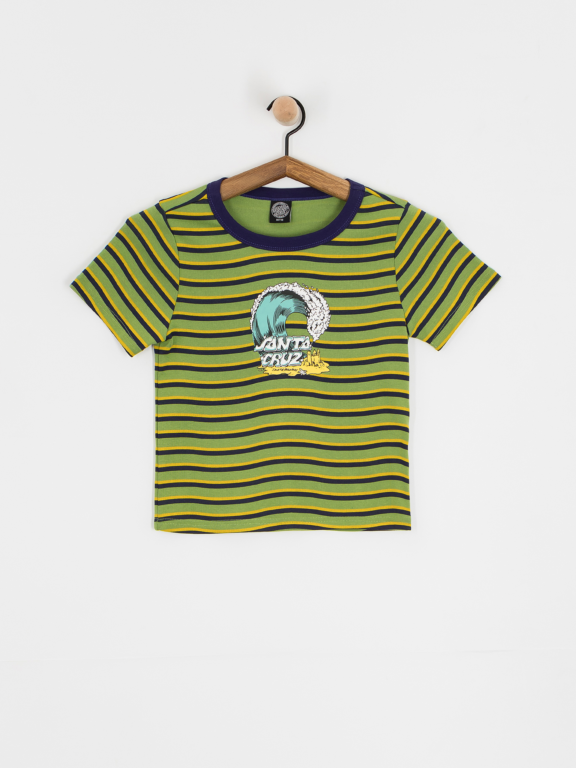 Tricou Santa Cruz Onshore Front Wmn (apple wave stripe)