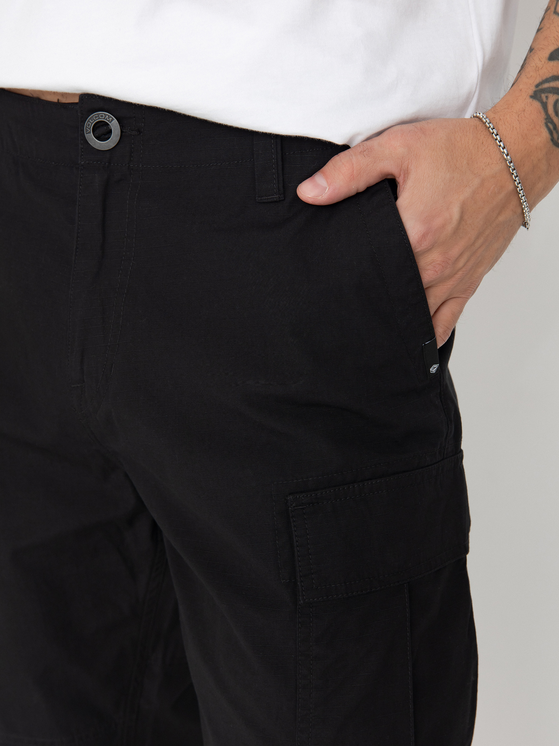 Pantaloni Volcom Strange Tripper Tapered Cargo (black)