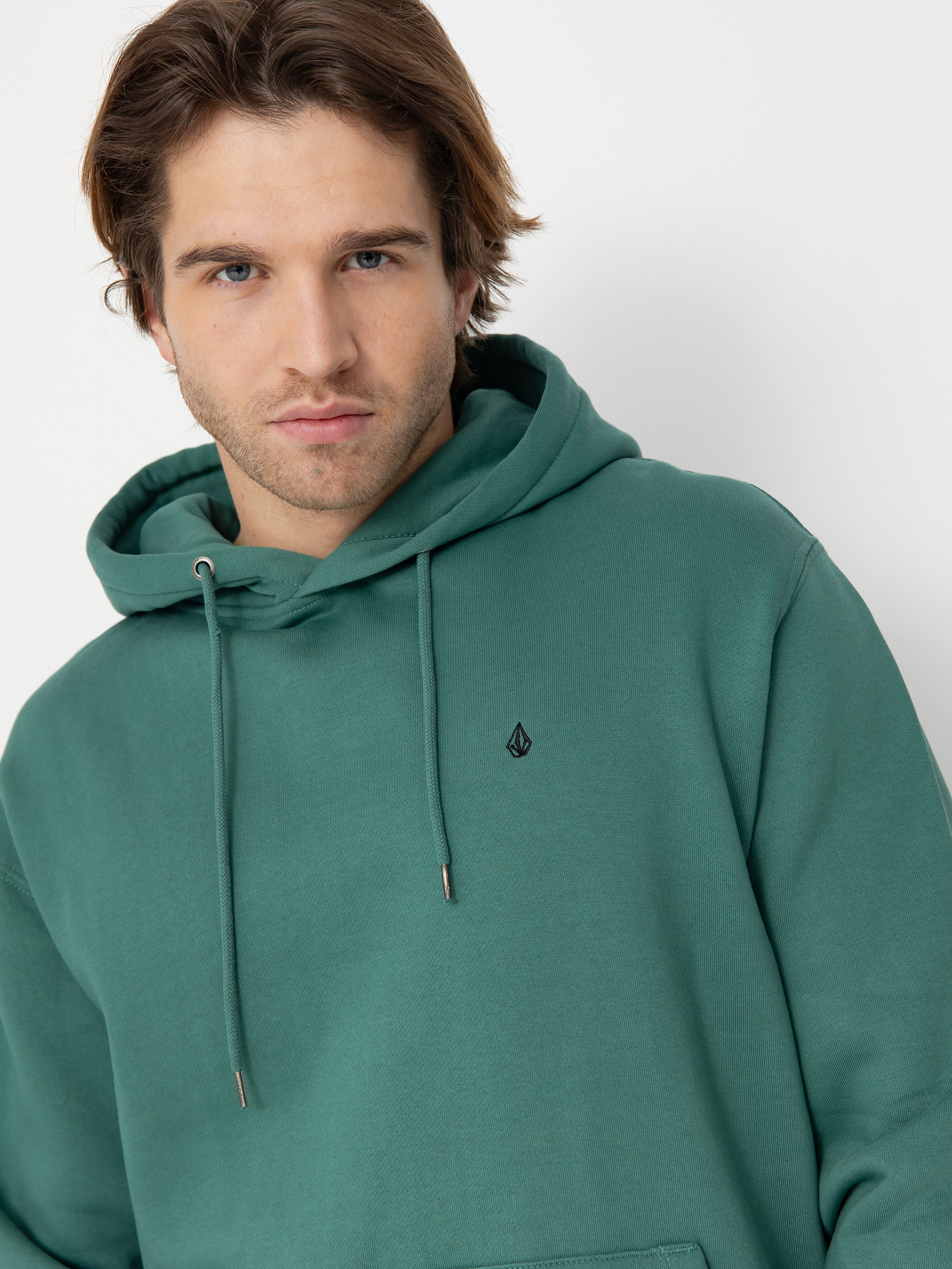 Hanorac cu glugă Volcom Single Stone HD (sea green)