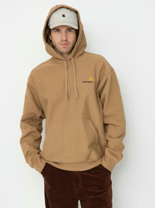 Hanorac cu glugă Carhartt WIP American Script HD (peanut)