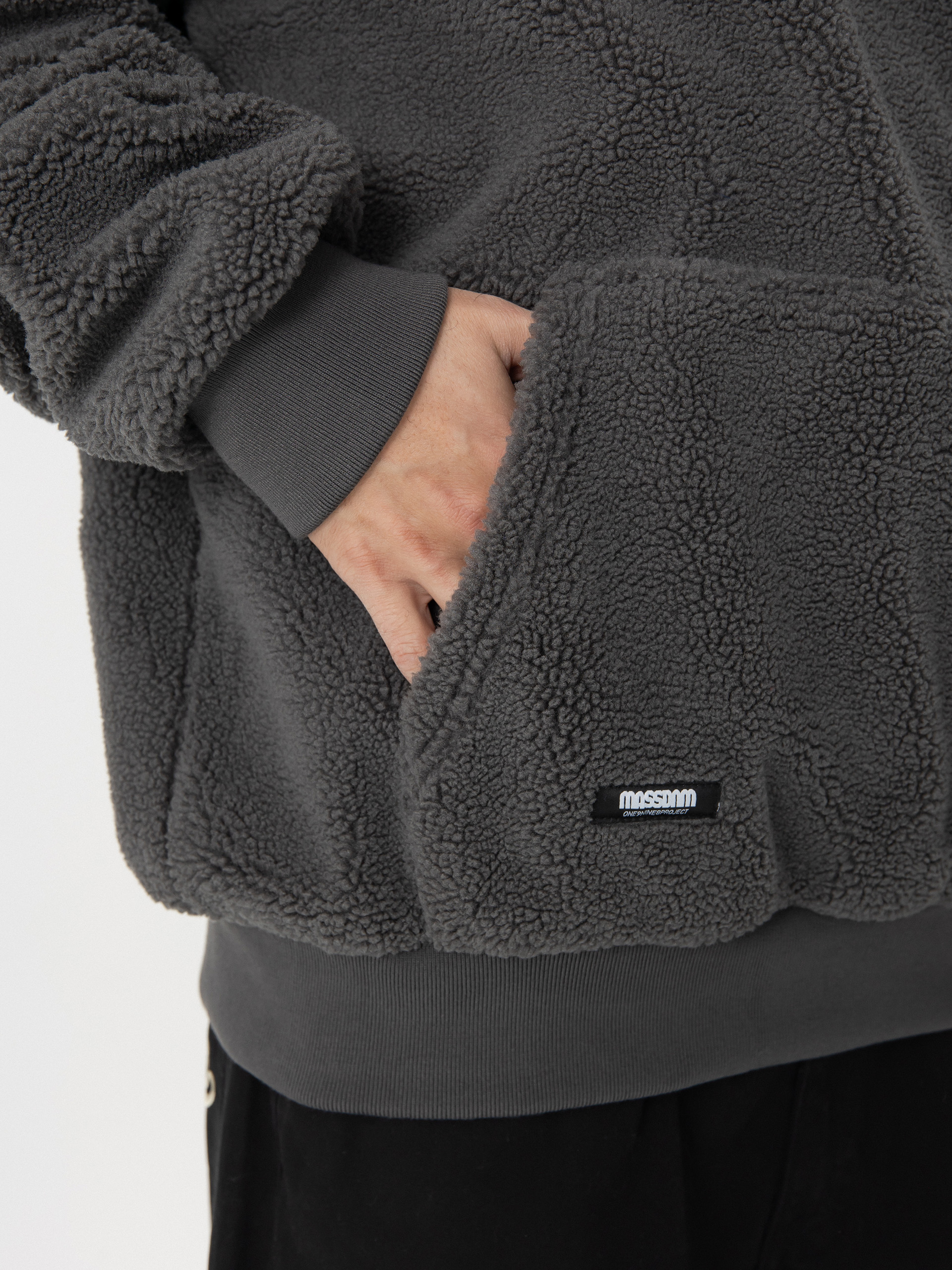 Geacă MassDnm Patch Teddy Hoody (grey)