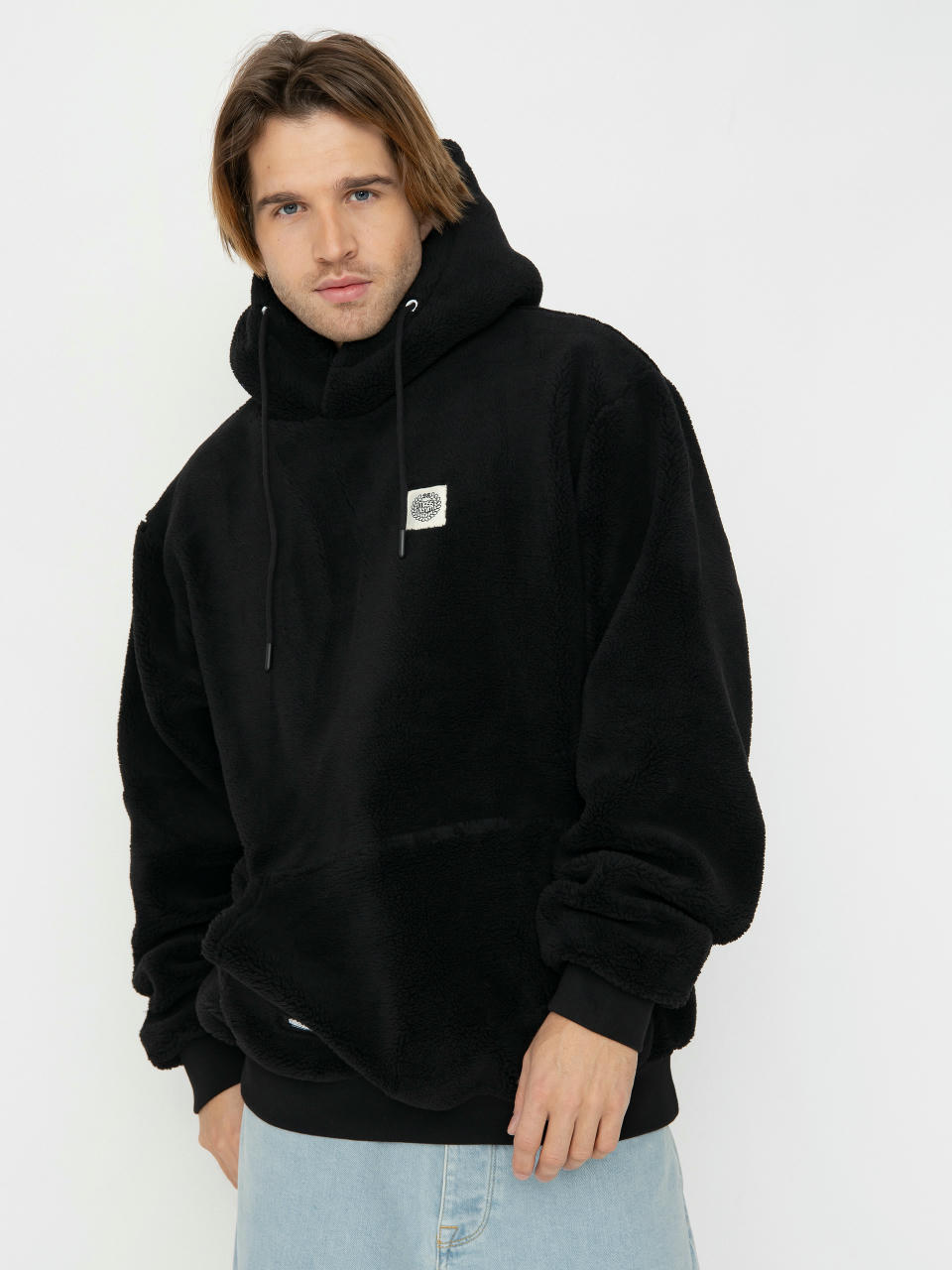 Geacă MassDnm Patch Teddy Hoody (black)