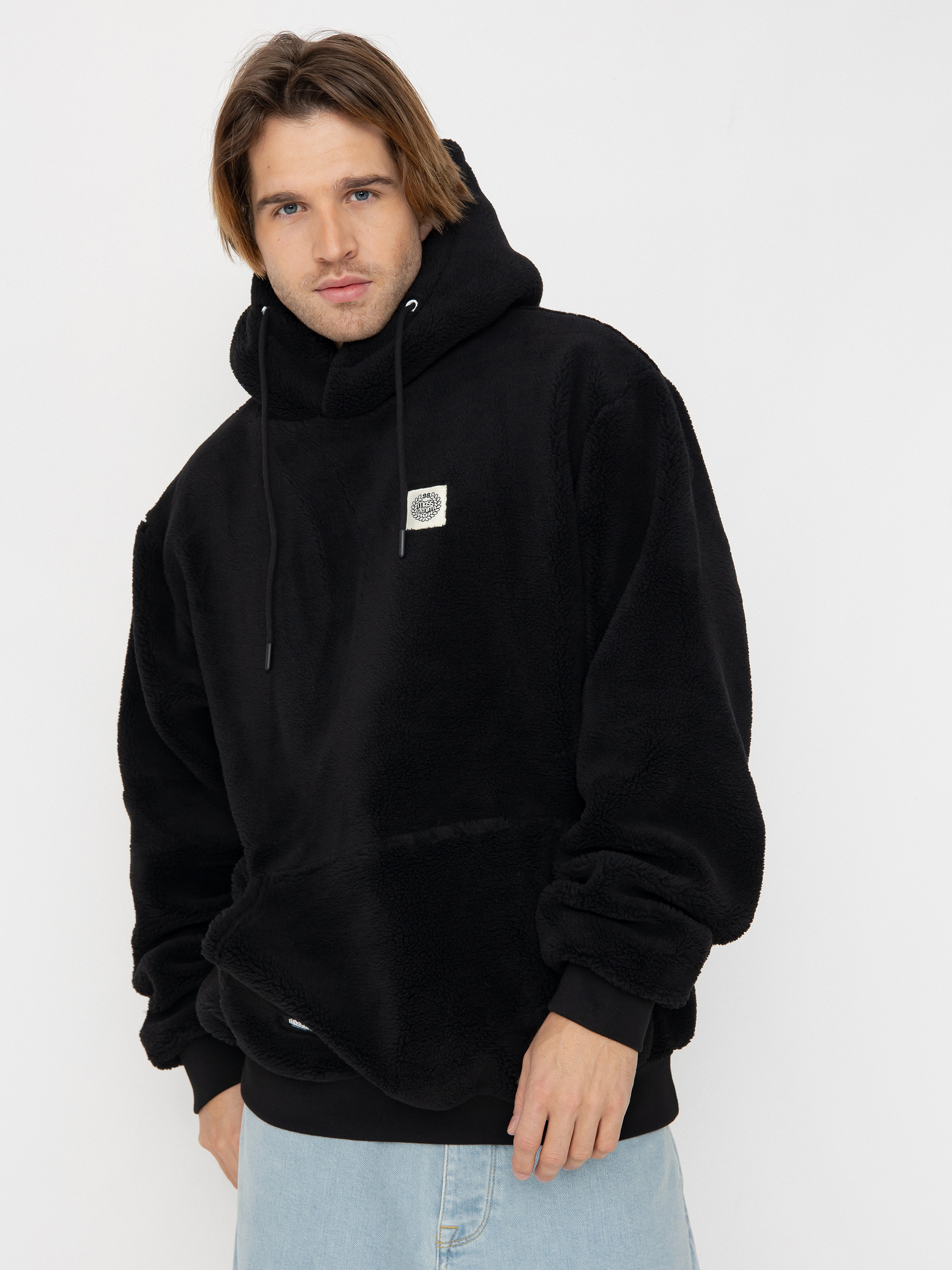 Geacu0103 MassDnm Patch Teddy Hoody (black)