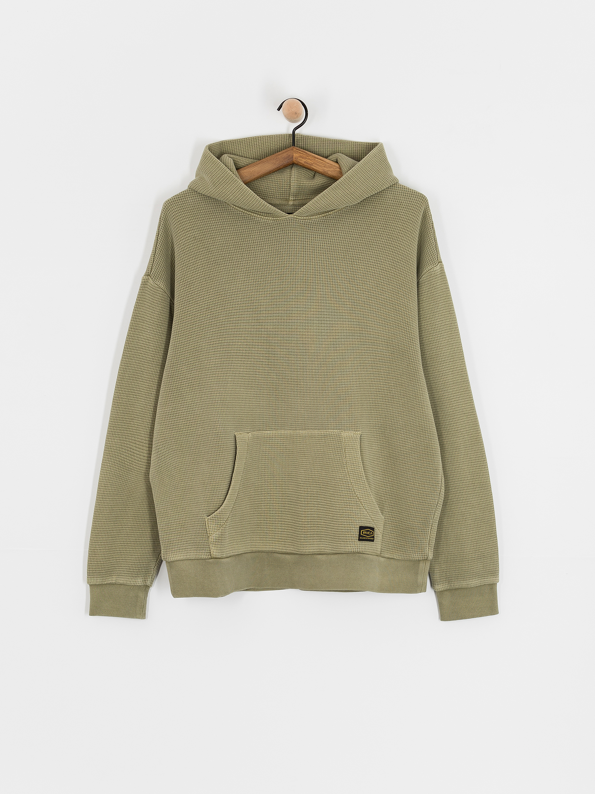 Hanorac cu glugă RVCA Dayshift Thermal HD (olive)