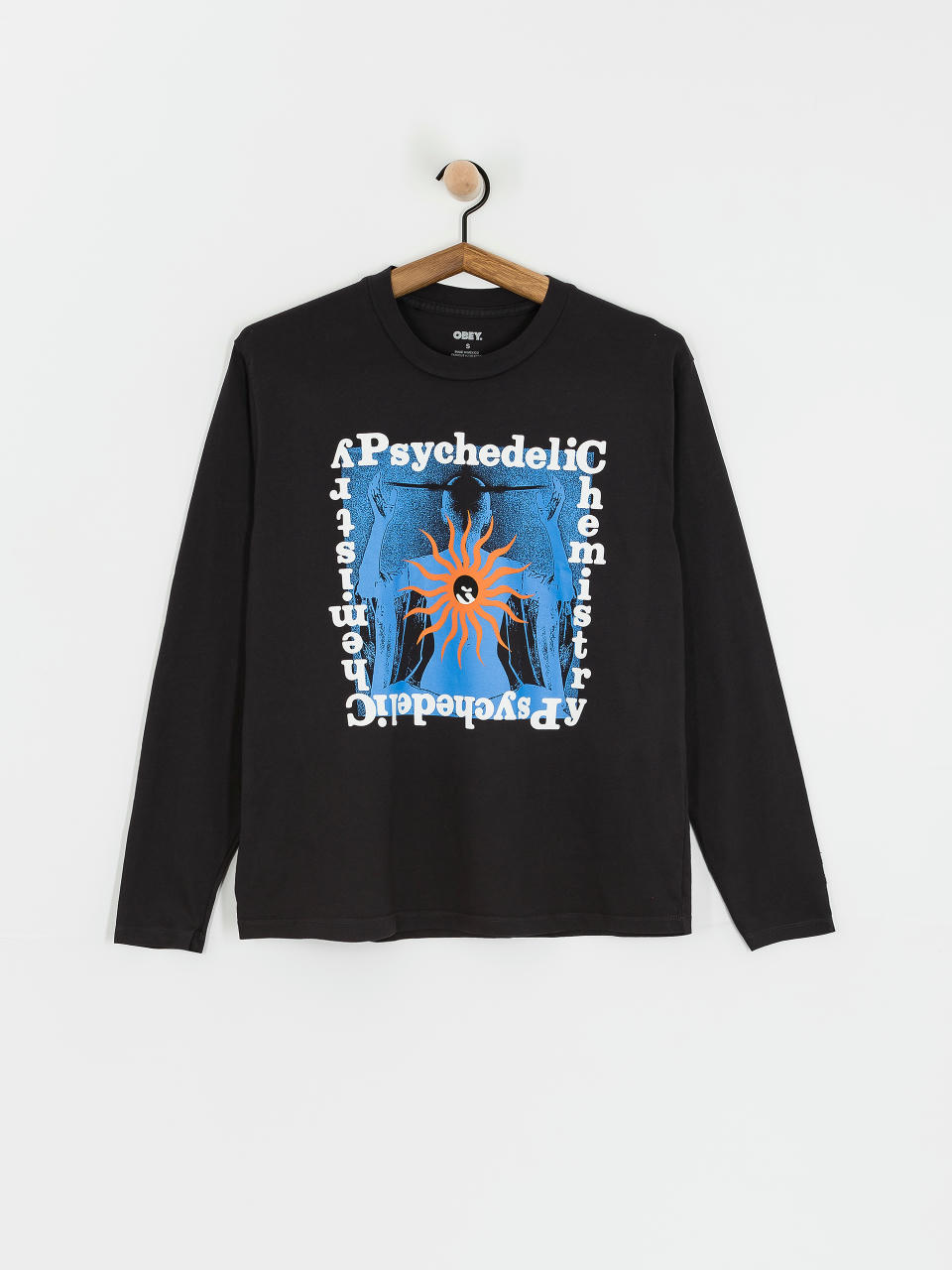 Longsleeve OBEY Psychedelic Chemistry Wmn (pigment black)