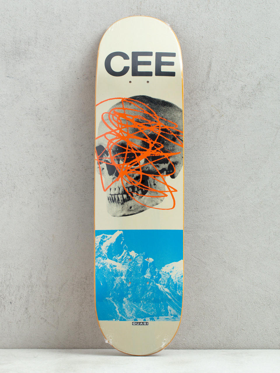 Placă Quasi Skateboards Crockett Mountain (beige/blue)