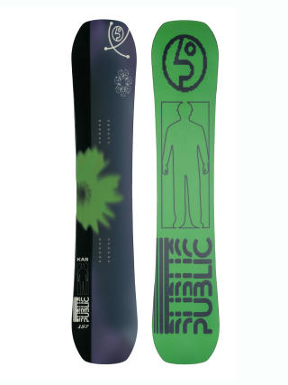 Snowboard Public Statement (green/black)