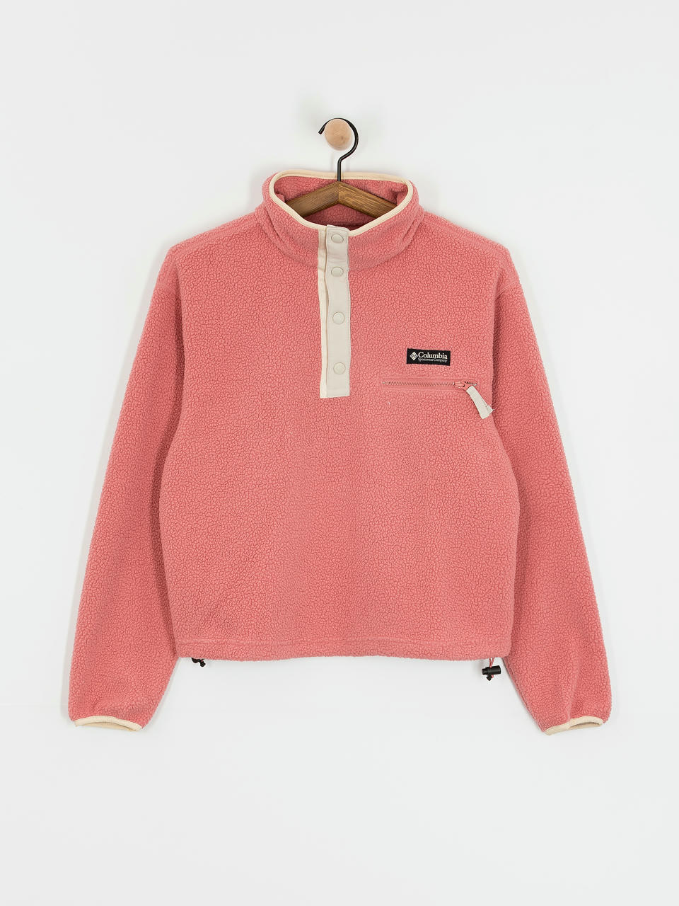 Pentru femei Hanorac din fleece Columbia Helvetia II Cropped Half Snap (pink agave)