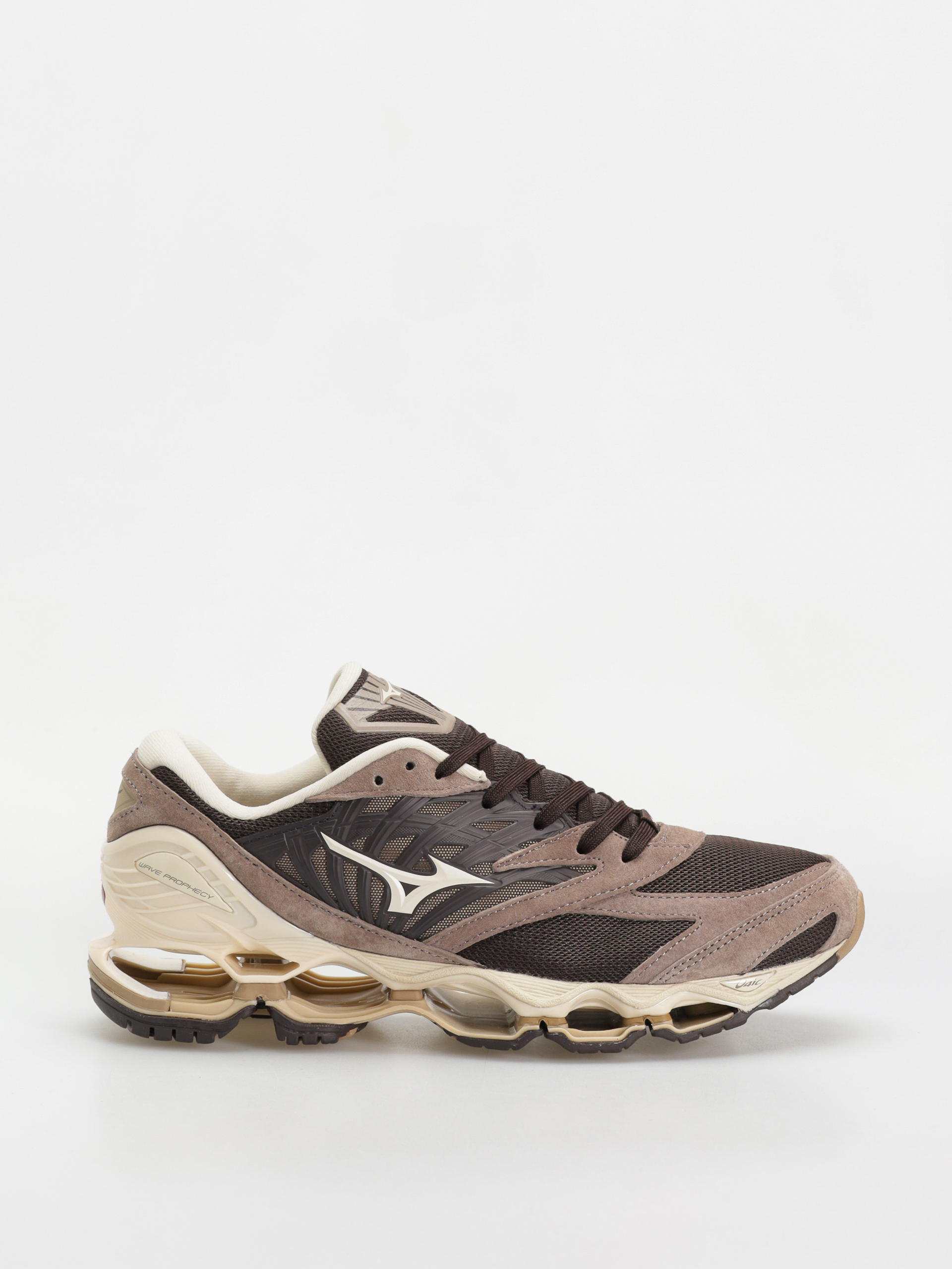 Pantofi Mizuno Wave Prophecy LS - maro (mole/pristine/fungi)