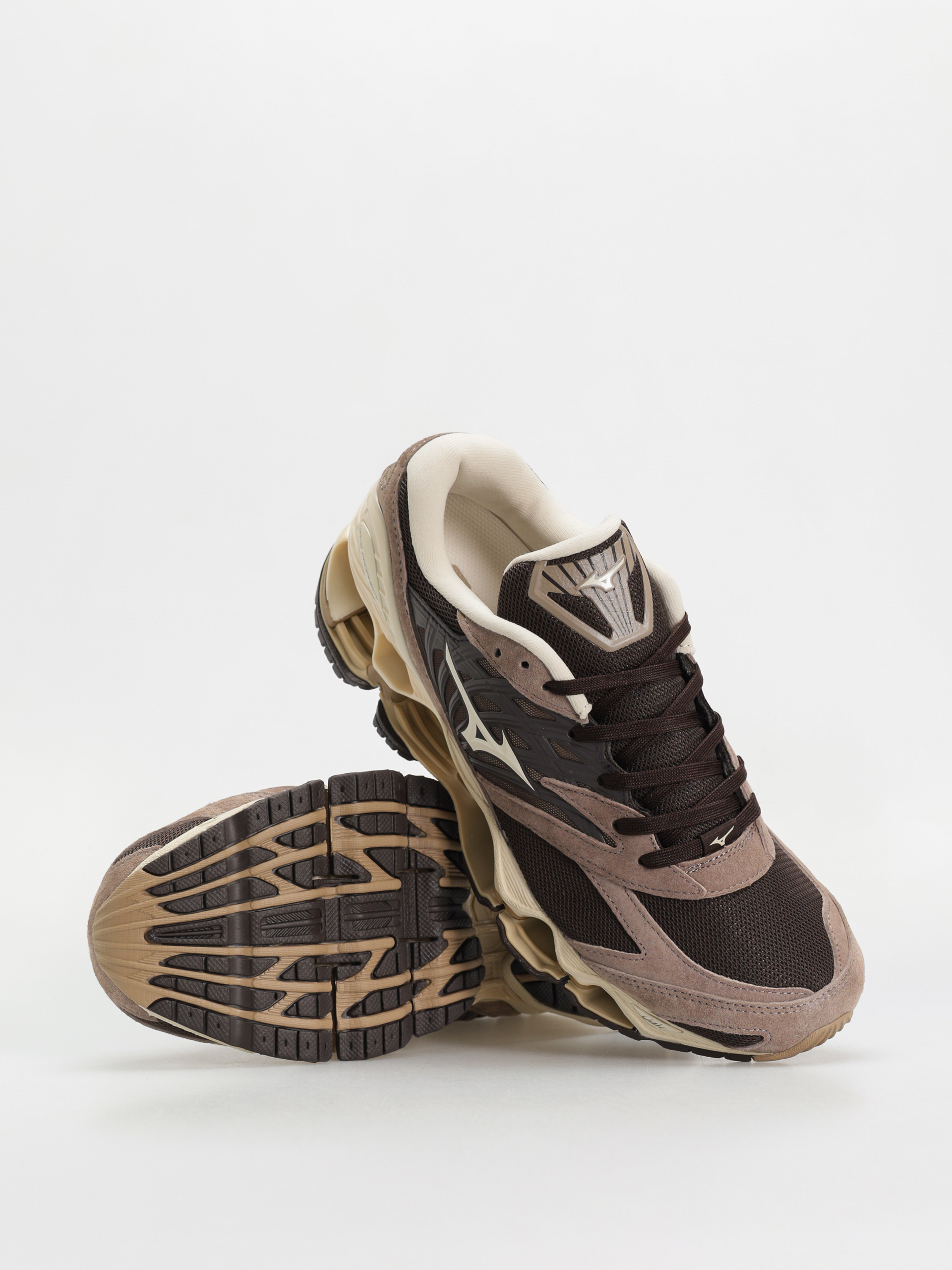 Pantofi Mizuno Wave Prophecy LS - maro (mole/pristine/fungi)
