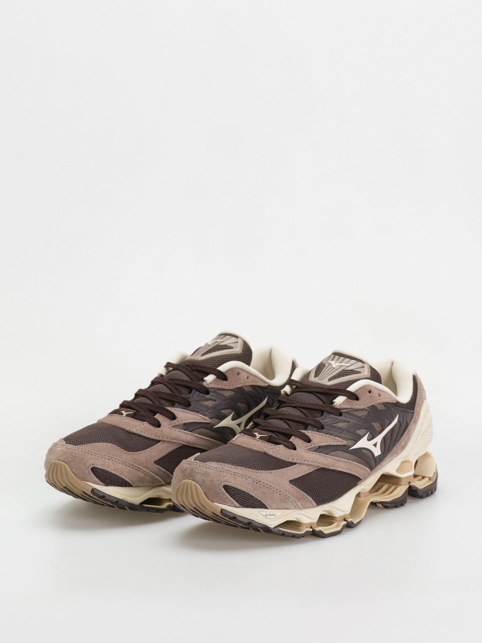 Pantofi Mizuno Wave Prophecy LS - maro (mole/pristine/fungi)