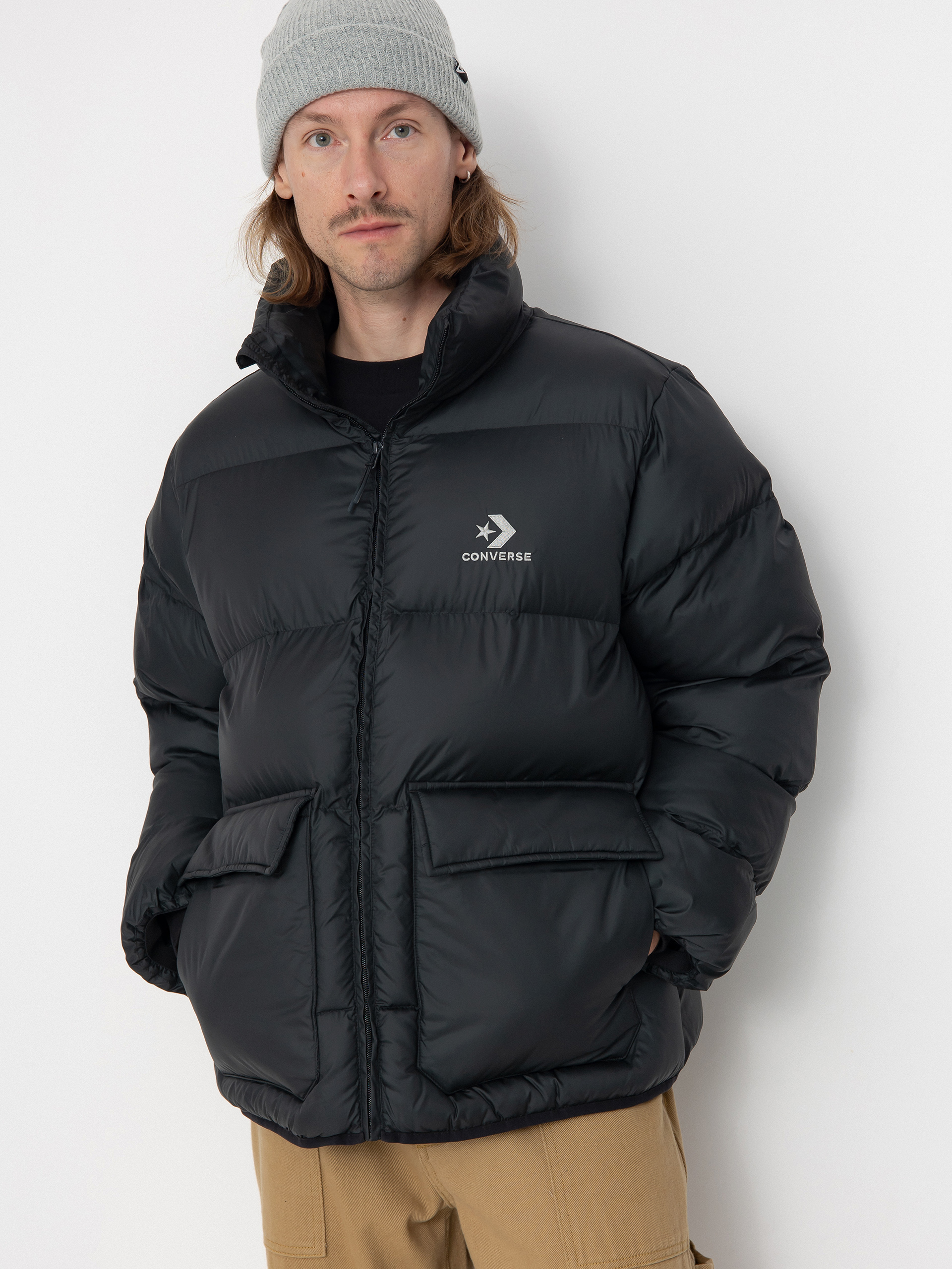 Geacă Converse Patch Pocket Puffer (converse black)