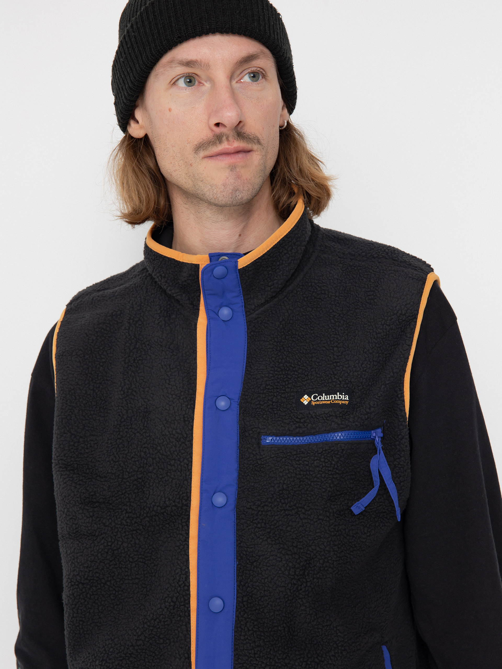 Pentru bărbați Hanorac din fleece Columbia Helvetia II Vest (black)