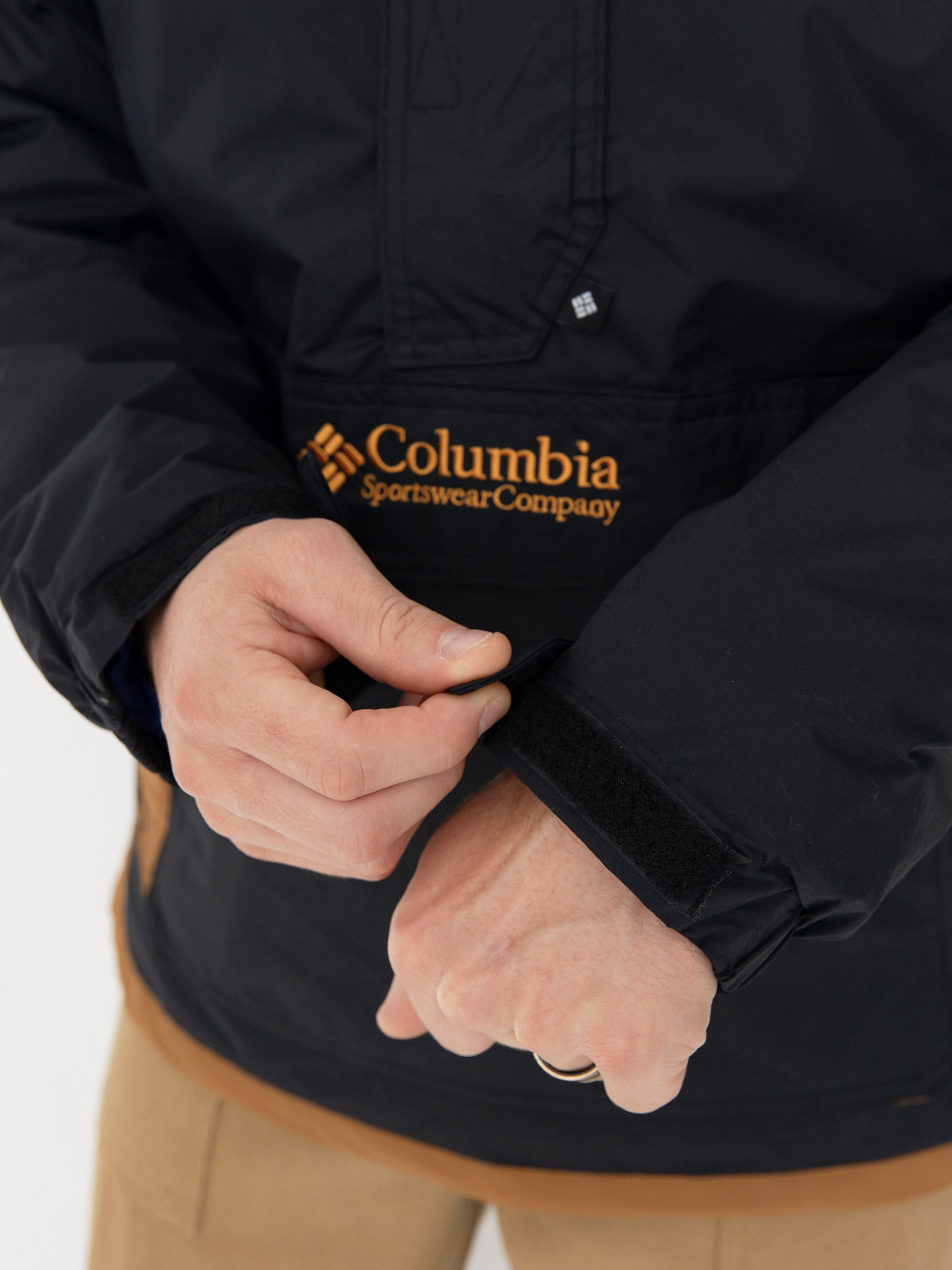 Geacă Columbia Challenger II Insulated Pullover (black camel br)