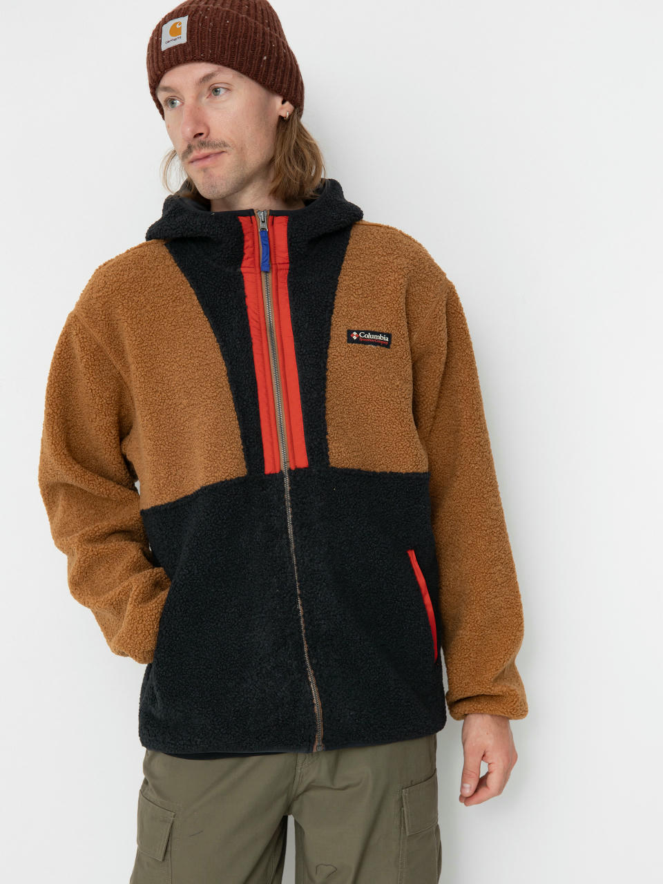 Pentru bărbați Hanorac din fleece Columbia Backbowl II Remastered ZHD (camel brown bl)