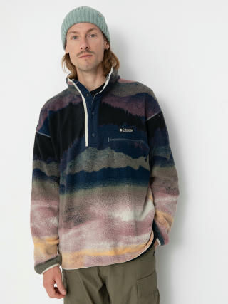 Hanorac din fleece Columbia Helvetia II Printed Half Snap (collegiate navy)