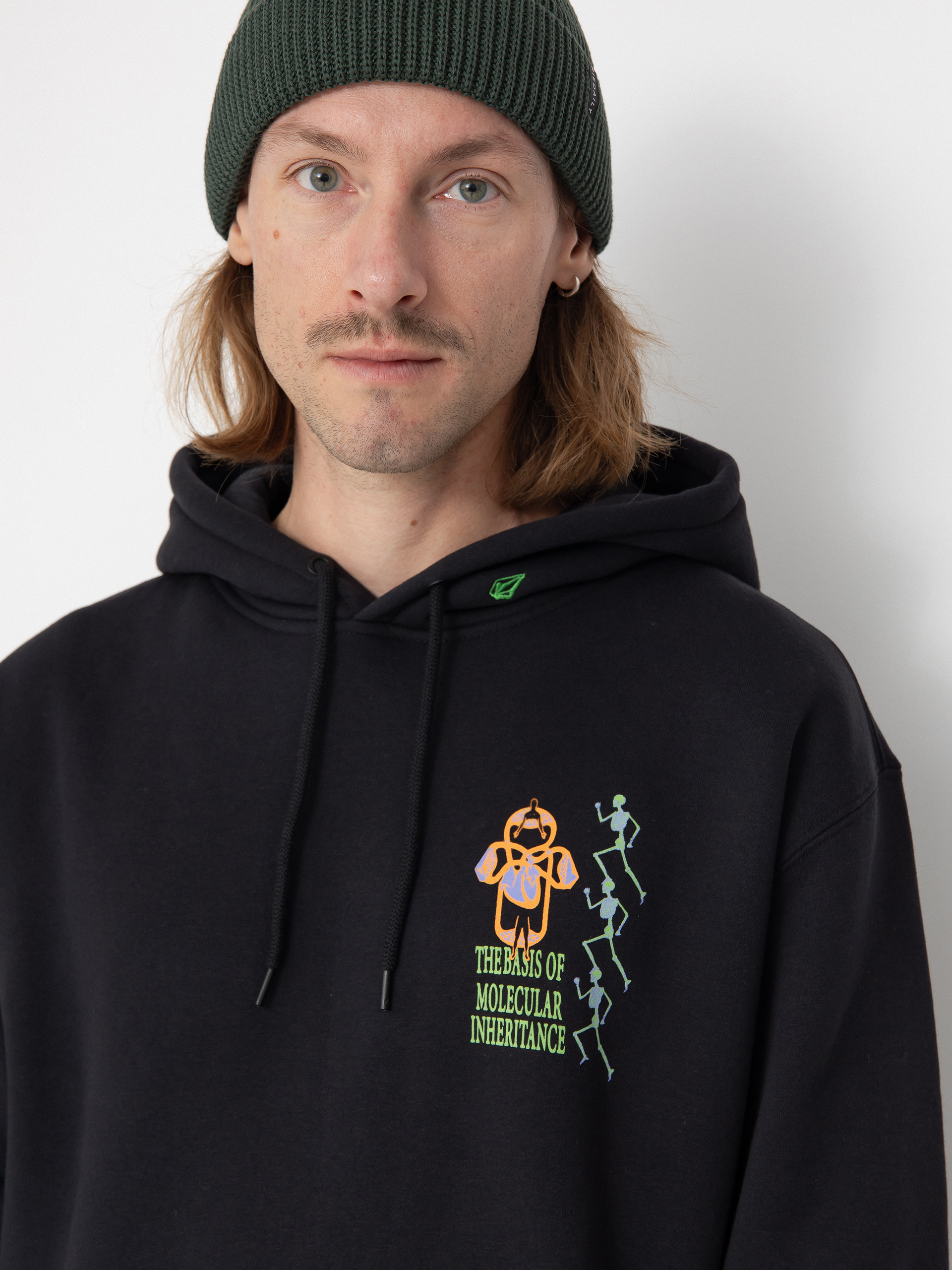 Hanorac cu glugă Volcom Noder HD (black combo)