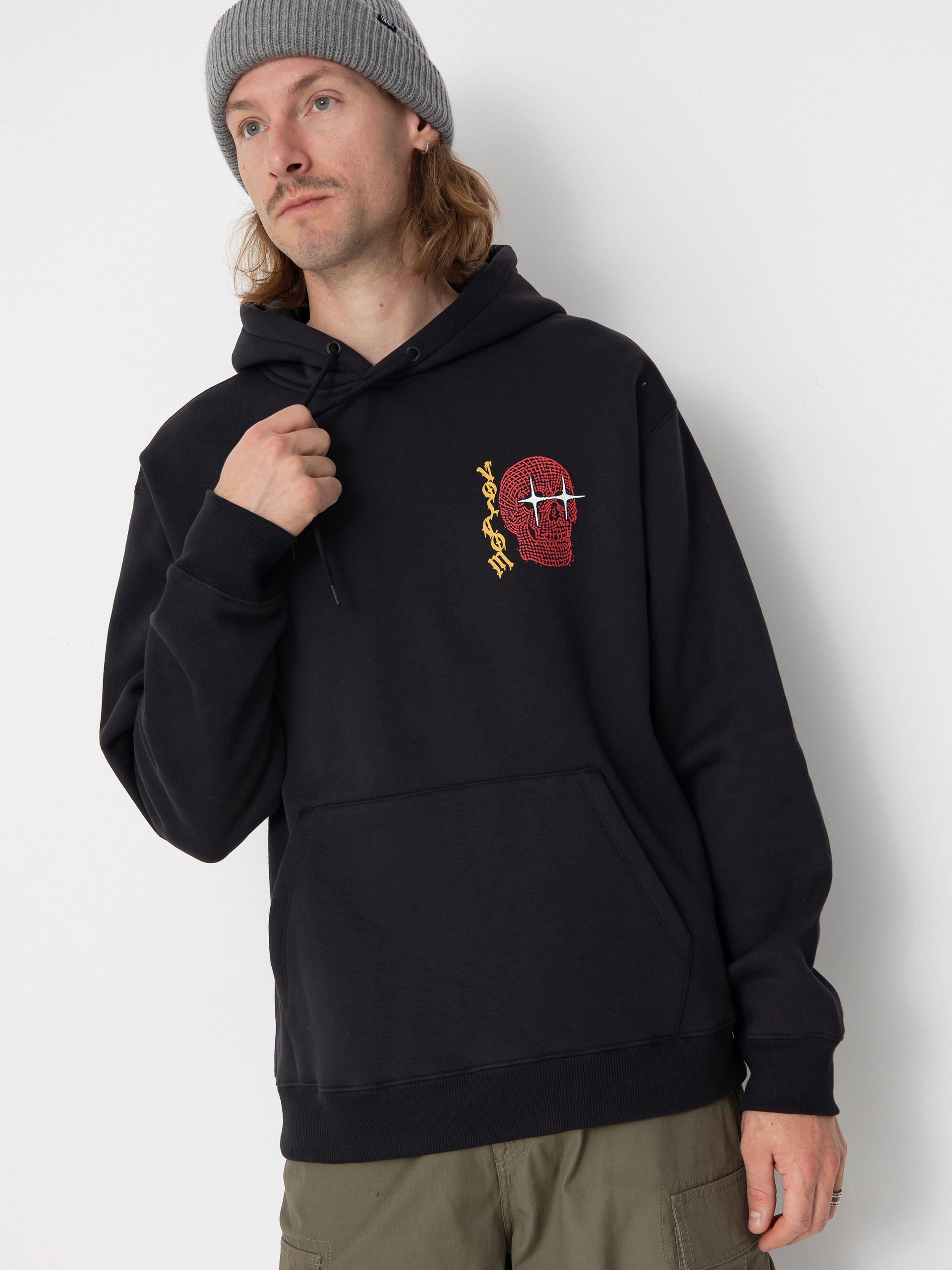 Hanorac cu glugă Volcom Noder HD (black)