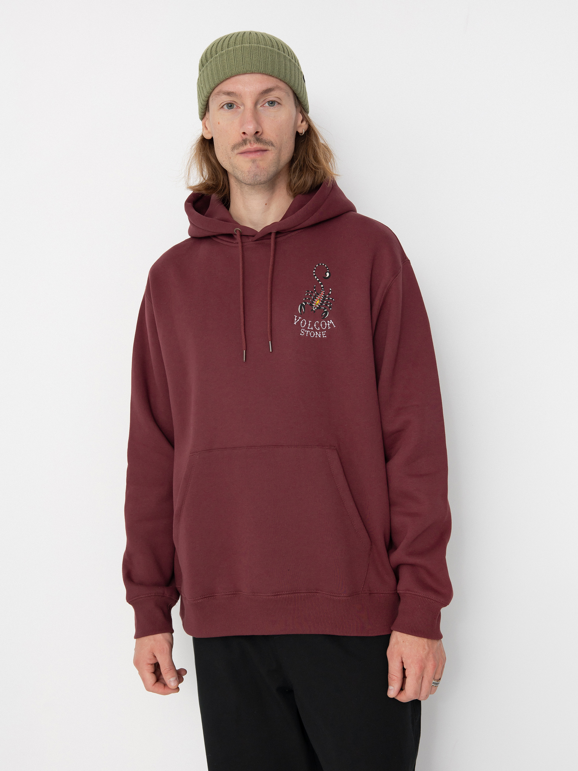 Hanorac cu glugă Volcom Lintell Classic HD (merlot)