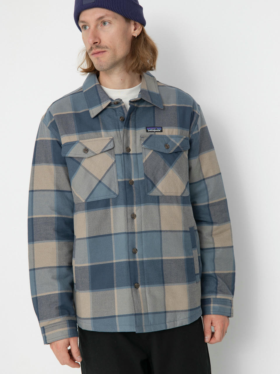 Cămașă Patagonia LW Insulated Fjord Flannel (william smolder blue)