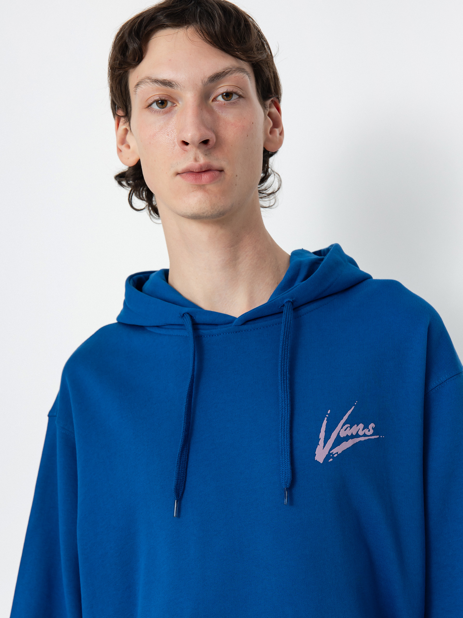 Hanorac cu glugă Vans Dettori Loose HD (true blue)